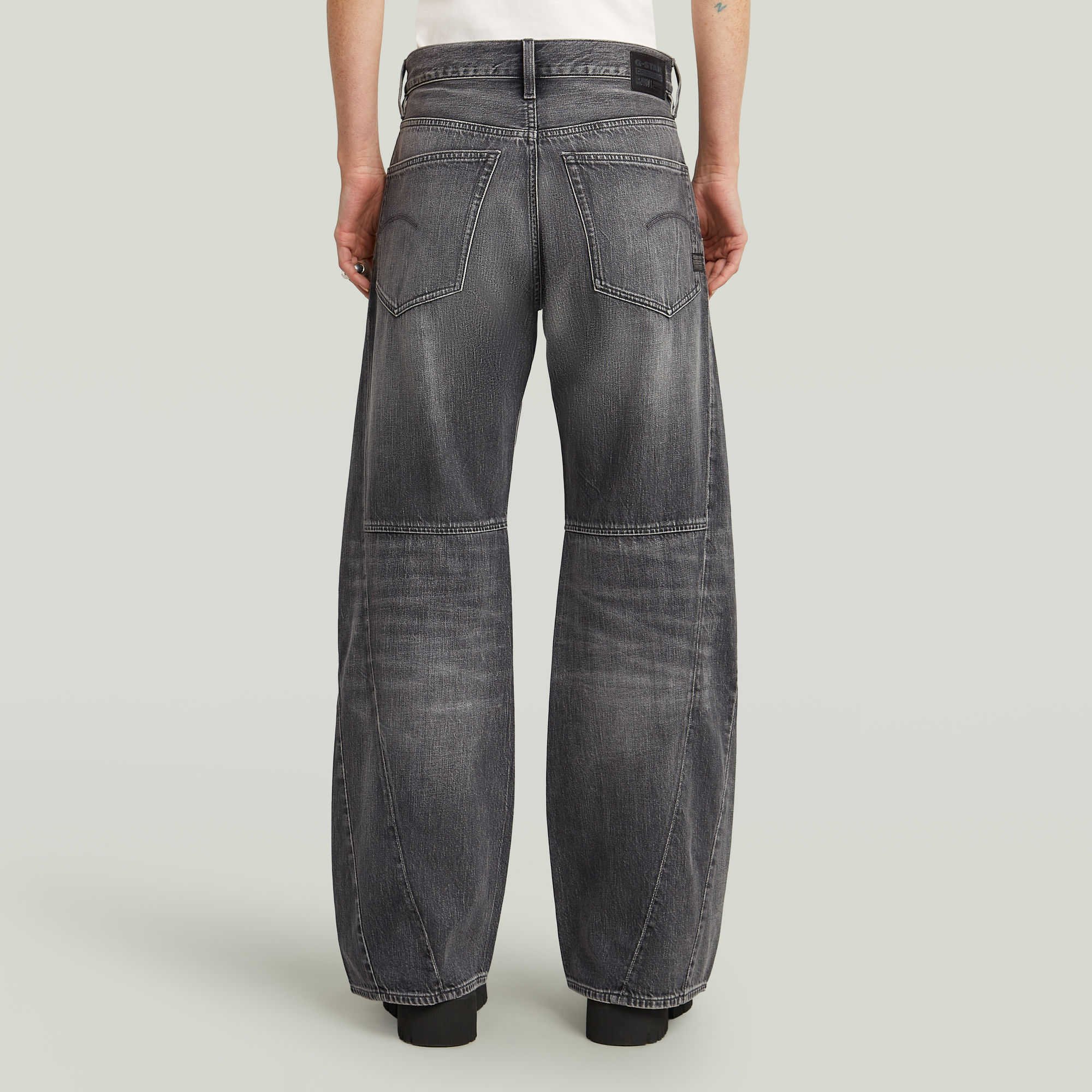 G-Star RAW Contor 3D Wide Jeans Grijs Dames