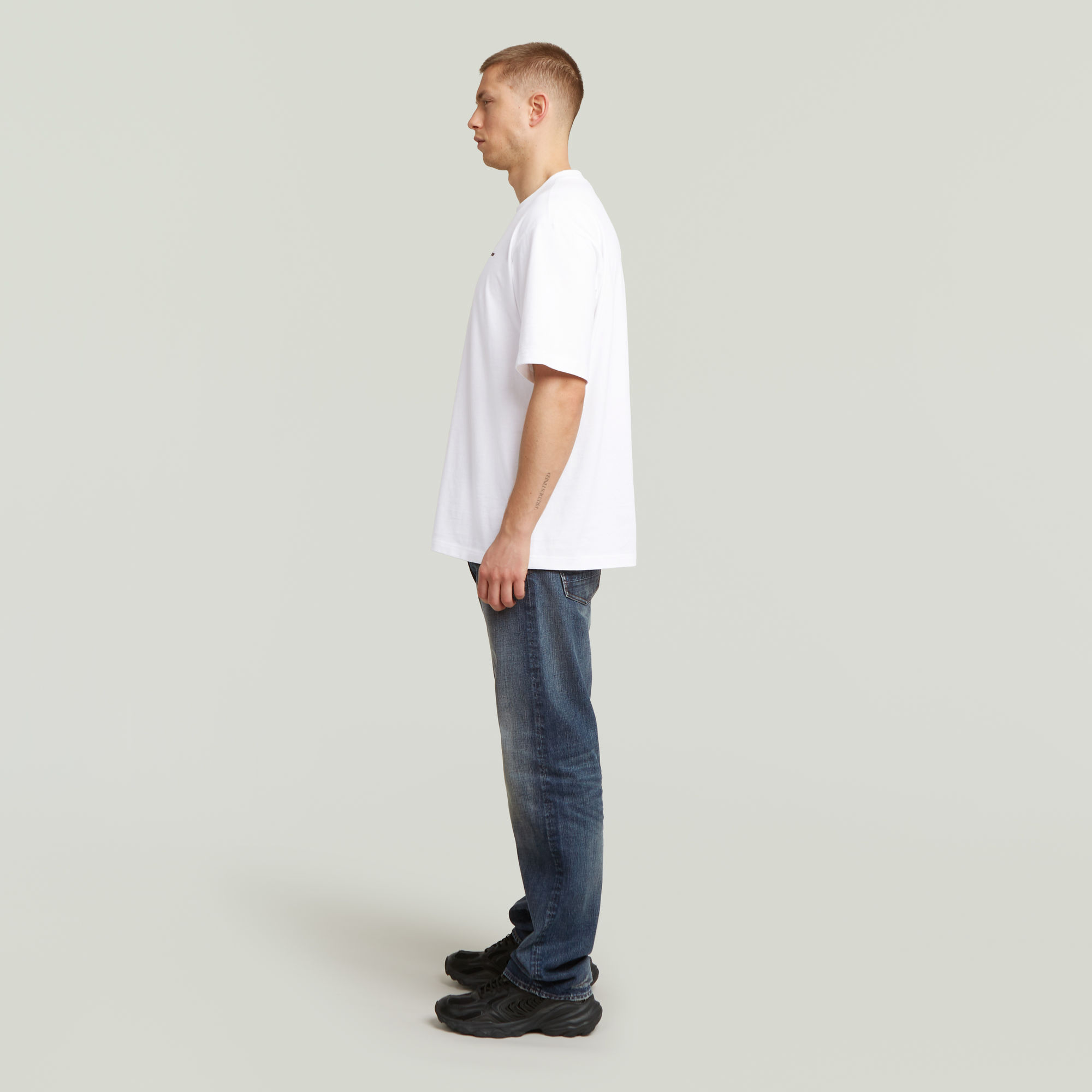 G-Star RAW Boxy Base T-shirt Wit Heren