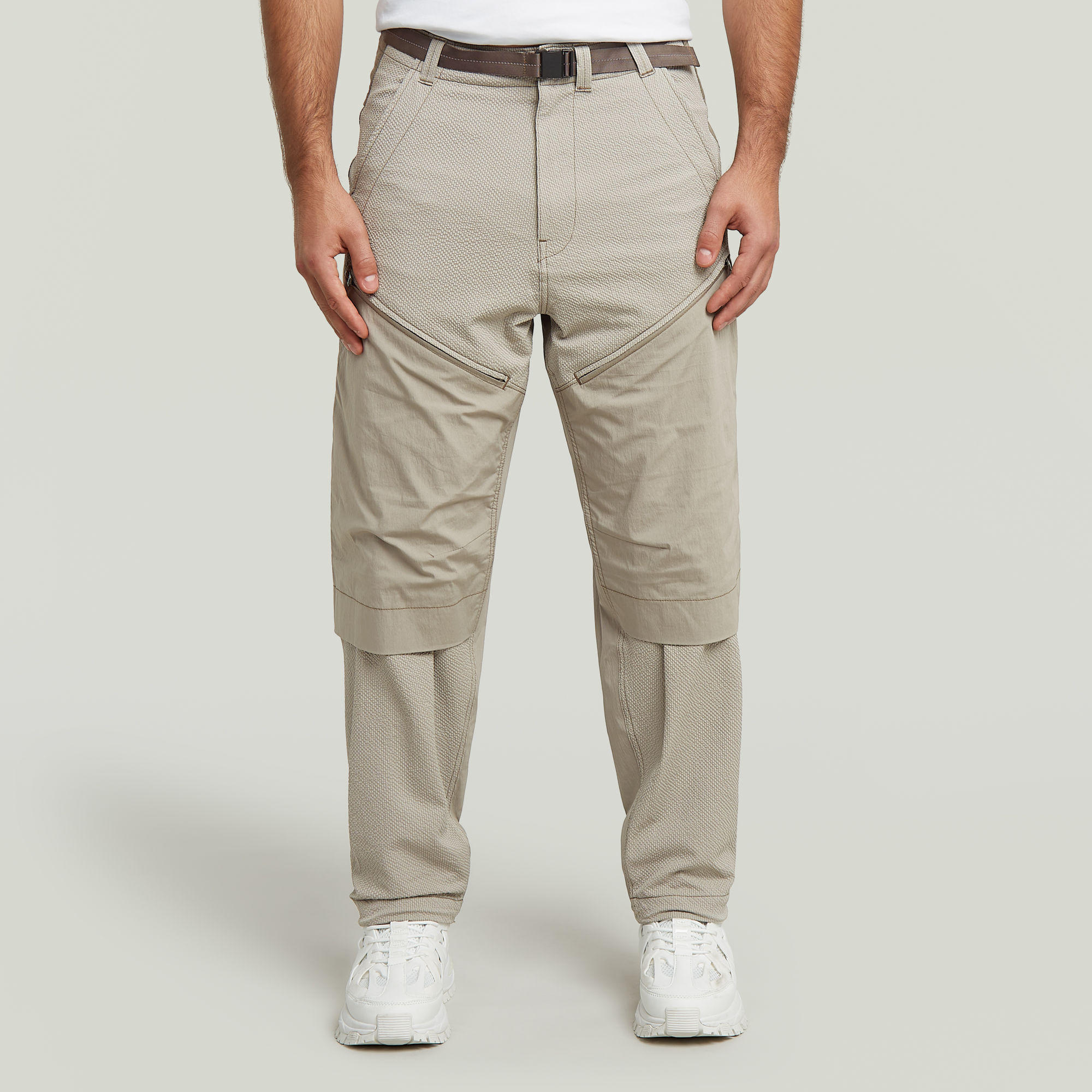 3D Belt Loose Track Hose - Beige - Herren