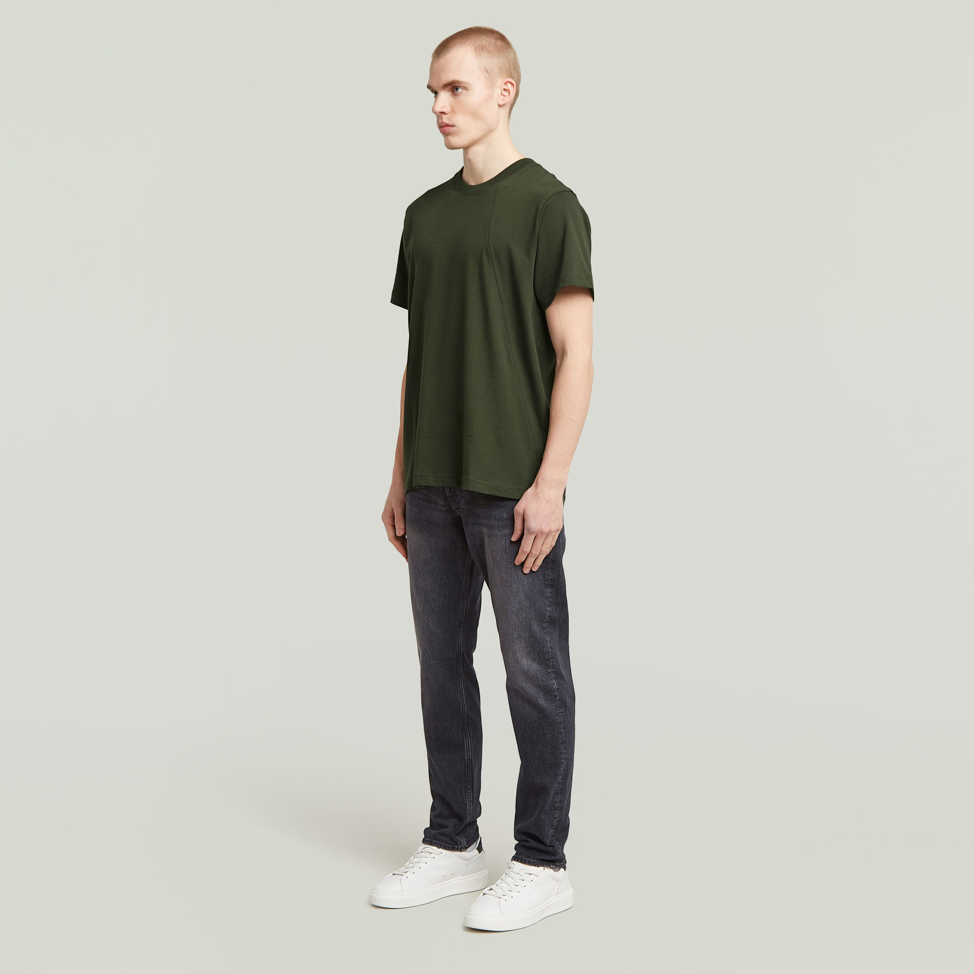 G-Star RAW Seam Detail Loose T-Shirt Grijs Heren