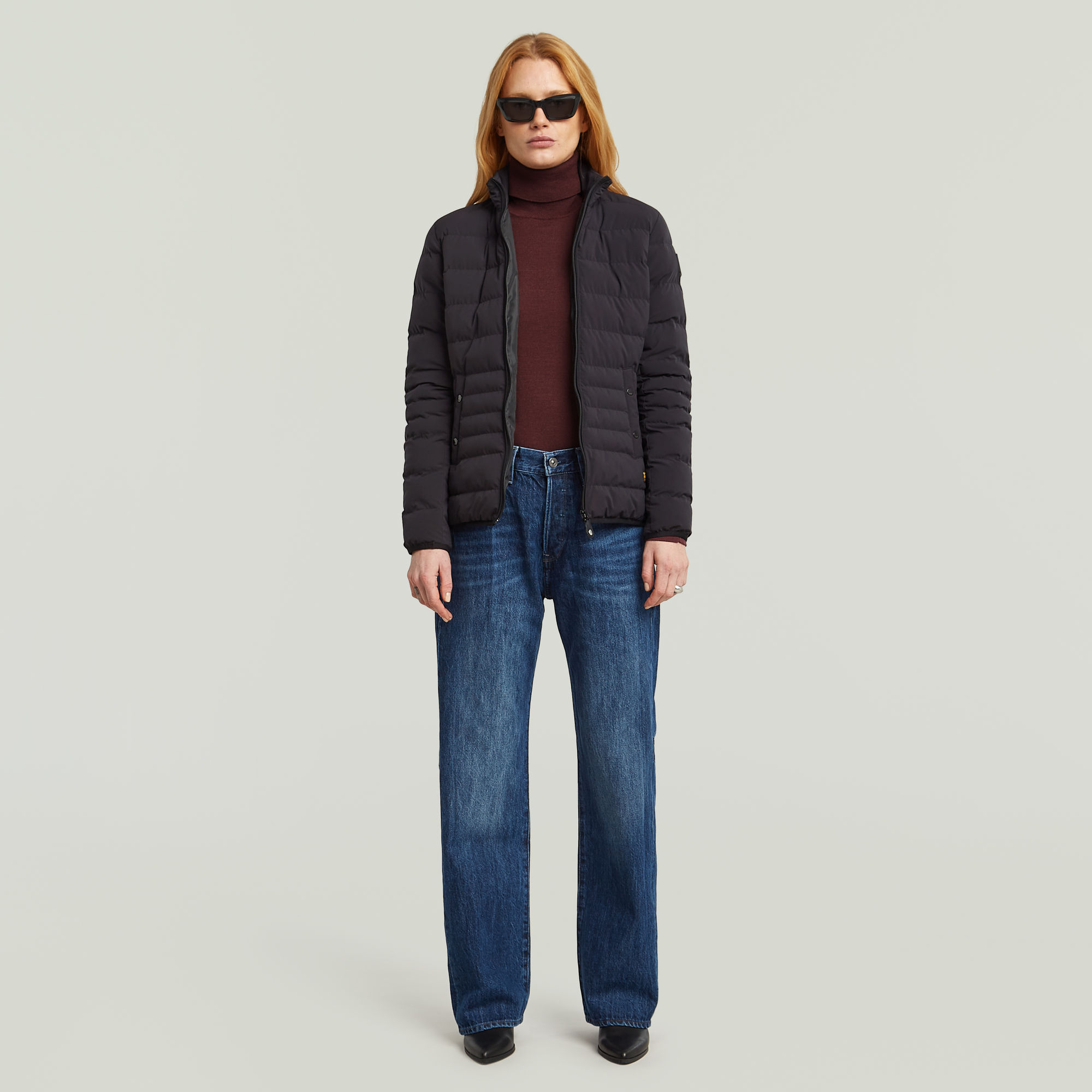 Thumbnail - Core Turtle Slim Knit - Rot - Damen