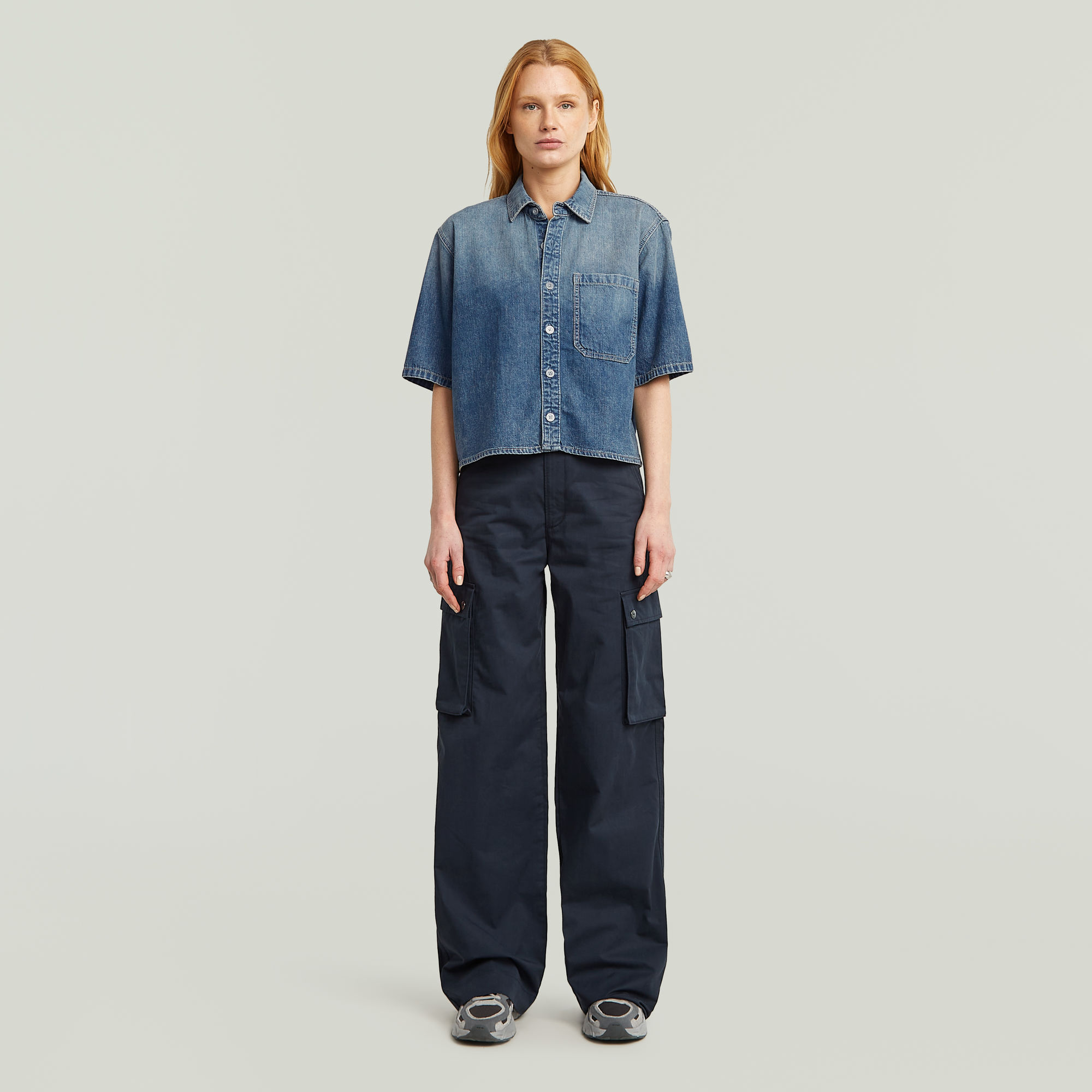 G-Star RAW Boxy Relaxed 1-Pocket Overhemd Anders Dames