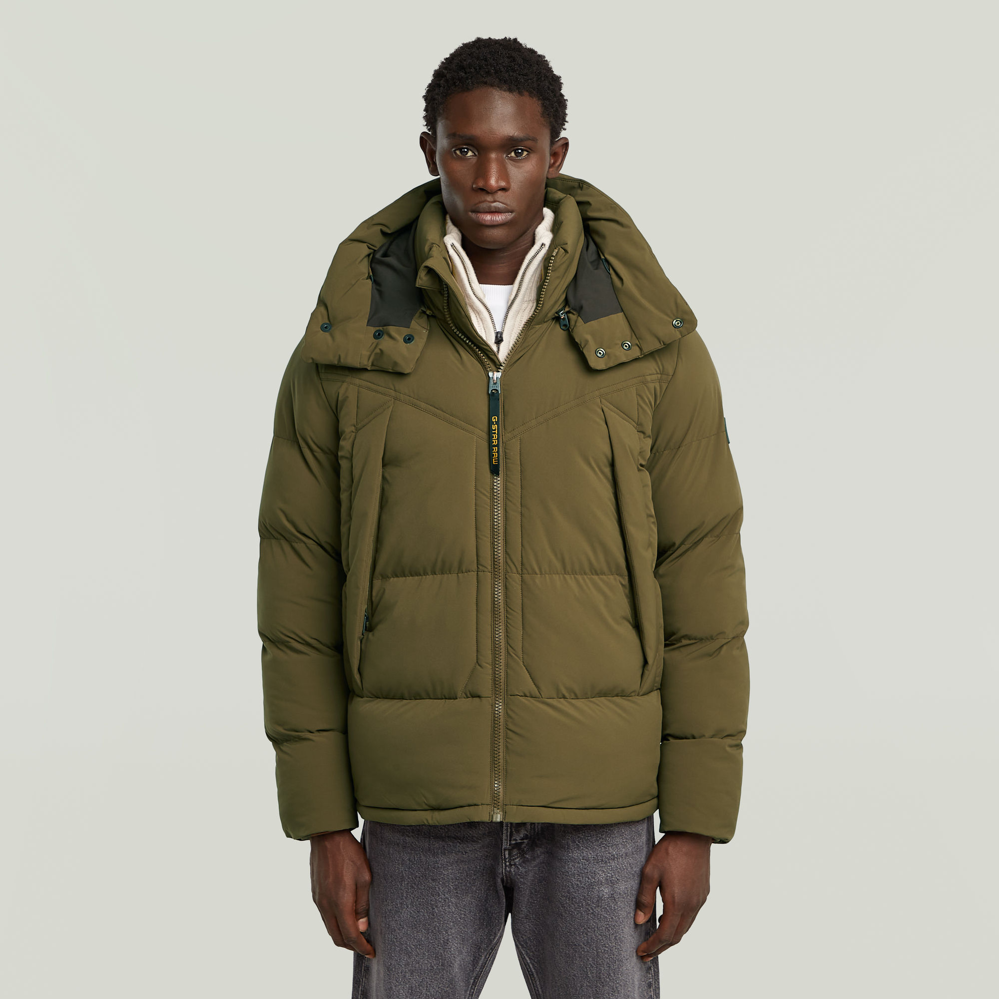 G-Whistler Padded Hooded Jacke 2.0 - Braun - Herren