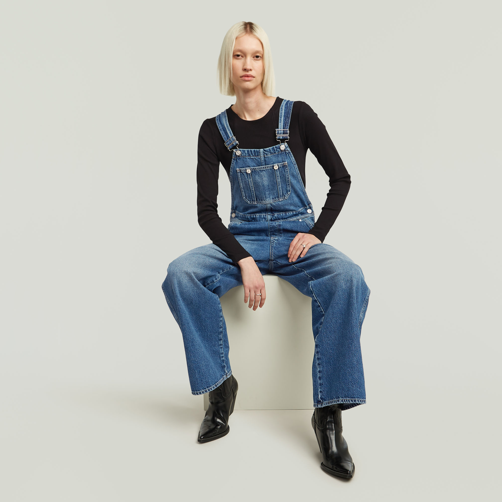 G-Star RAW Straight Leg Tuinbroek Anders Dames