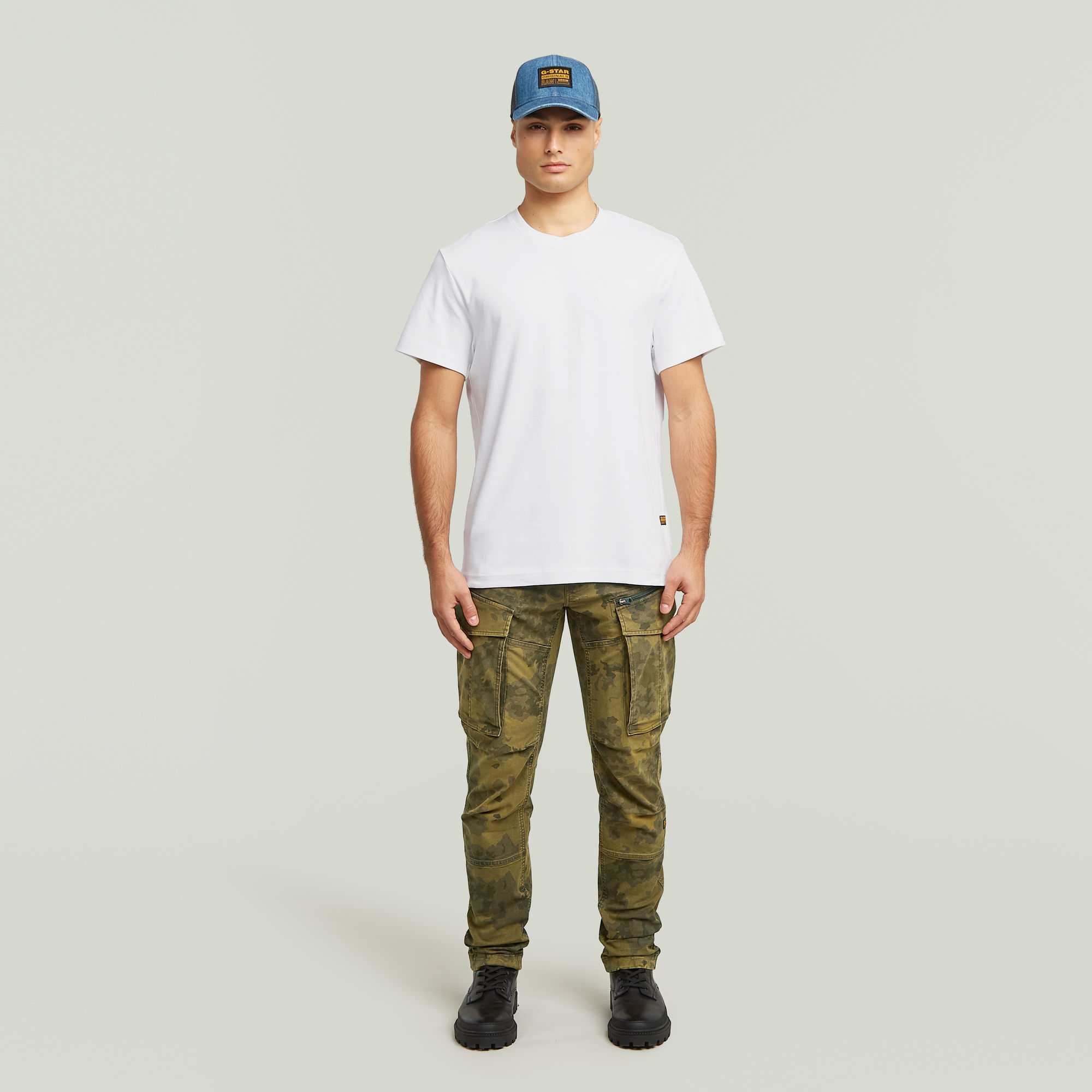 G-Star RAW Script T-shirt Wit Heren