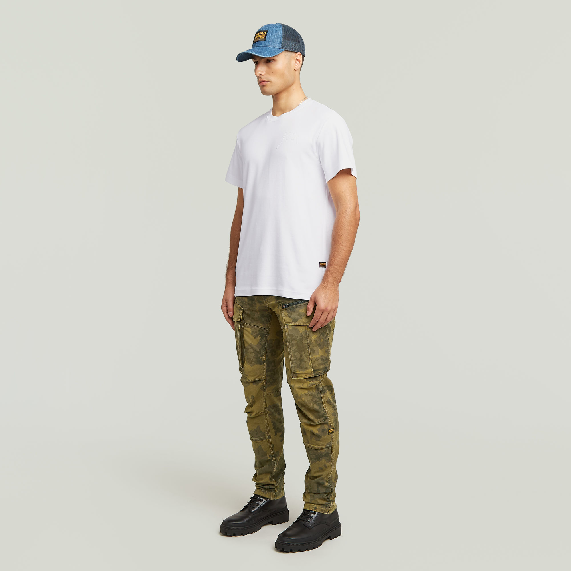G-Star RAW Script T-shirt Wit Heren