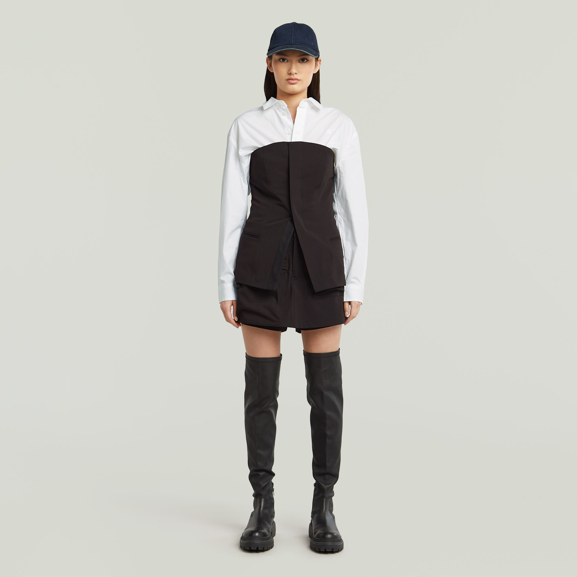Thumbnail - Cargo Skort - Schwarz - Damen