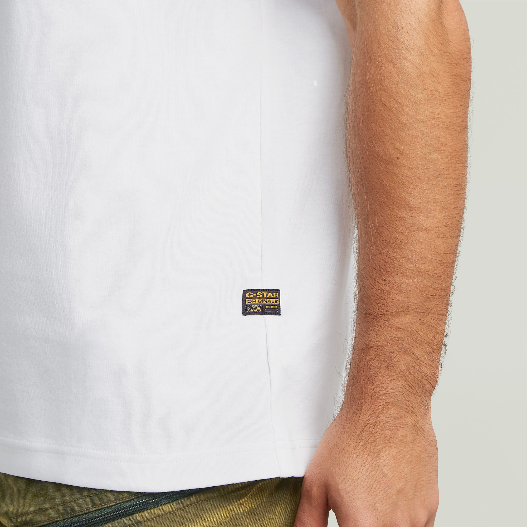 G-Star RAW Script T-shirt Wit Heren