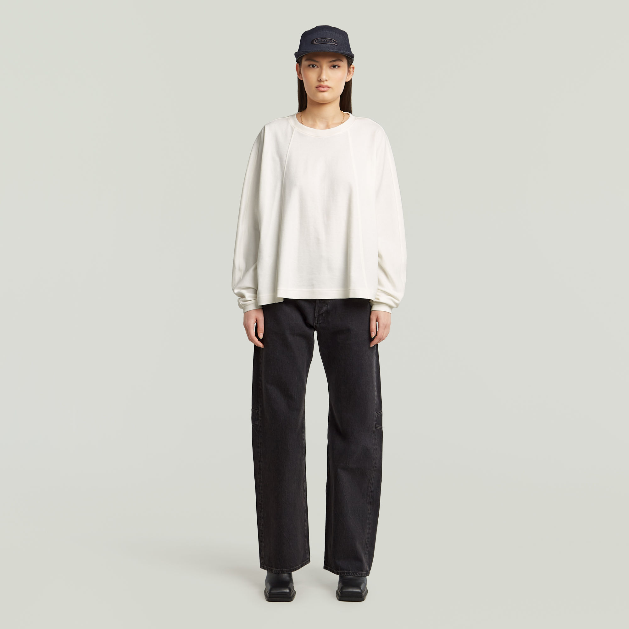 G-Star RAW A Line Oversized T-shirt Wit Dames