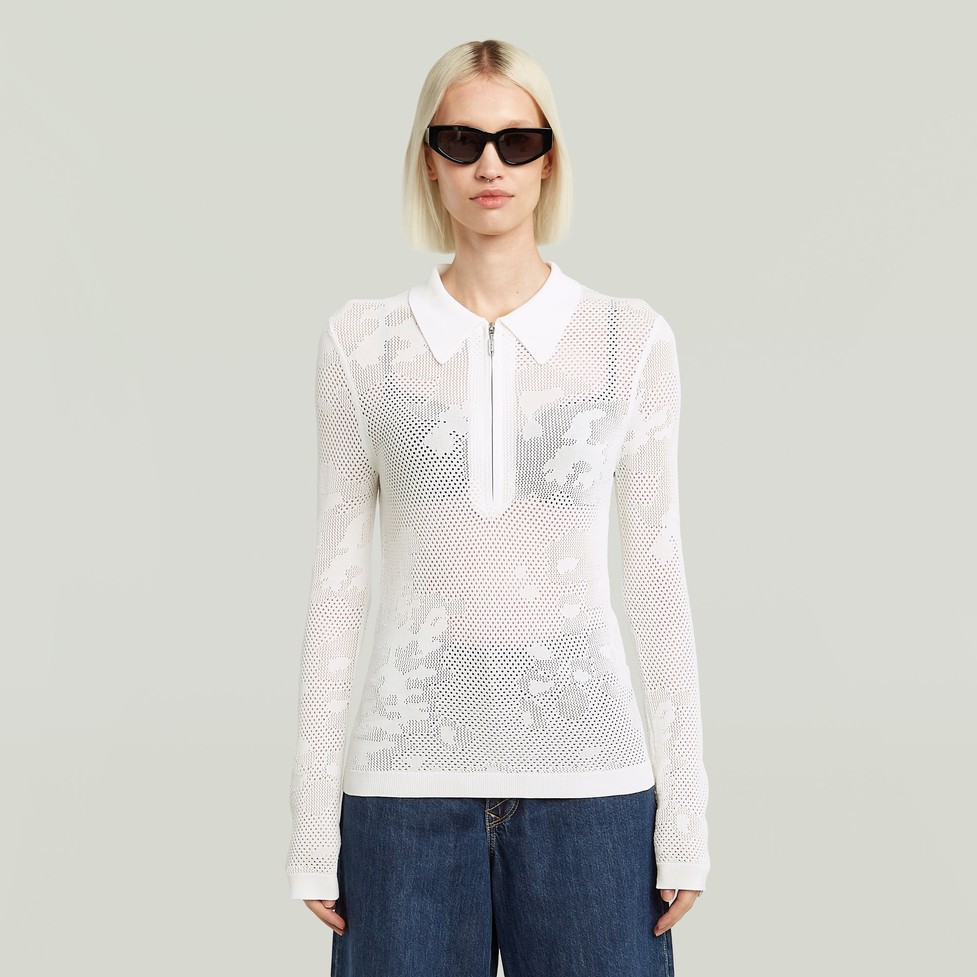 Polo en maille Pointelle Slim - s - G-Star RAW - Modalova