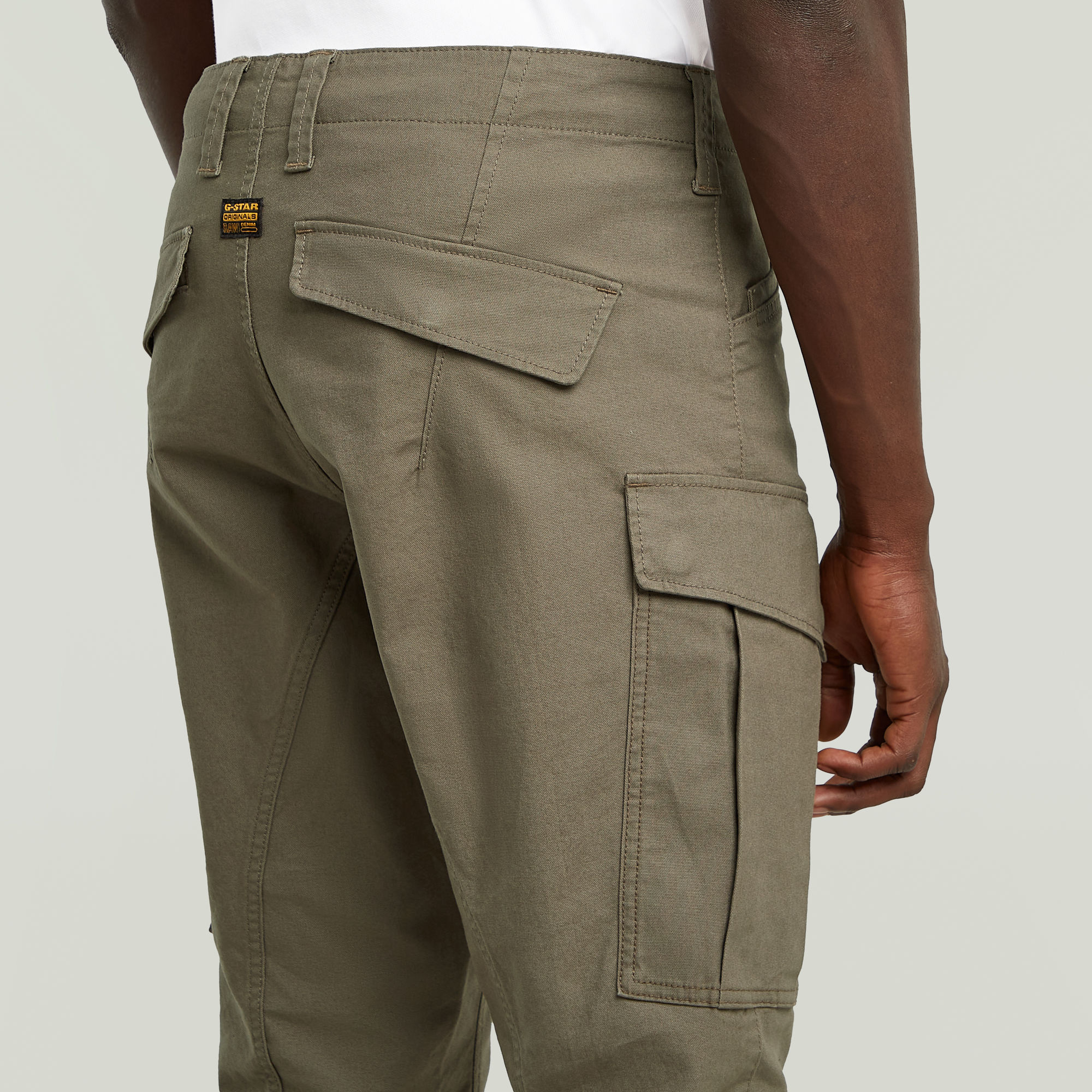 G-Star RAW Zip Pocket 3D Skinny 2.0 Cargobroek Bruin Heren