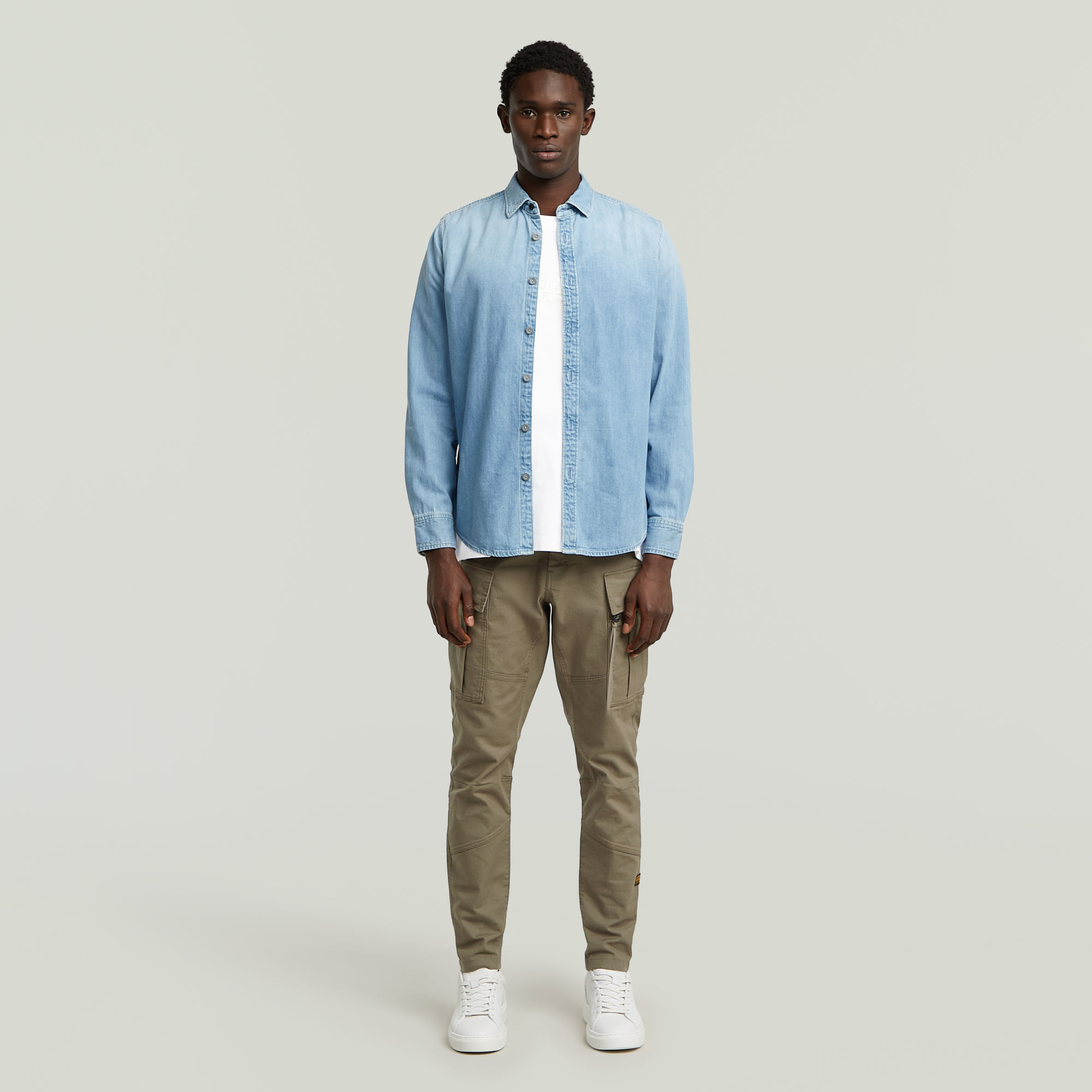 G-Star RAW Zip Pocket 3D Skinny 2.0 Cargobroek Bruin Heren