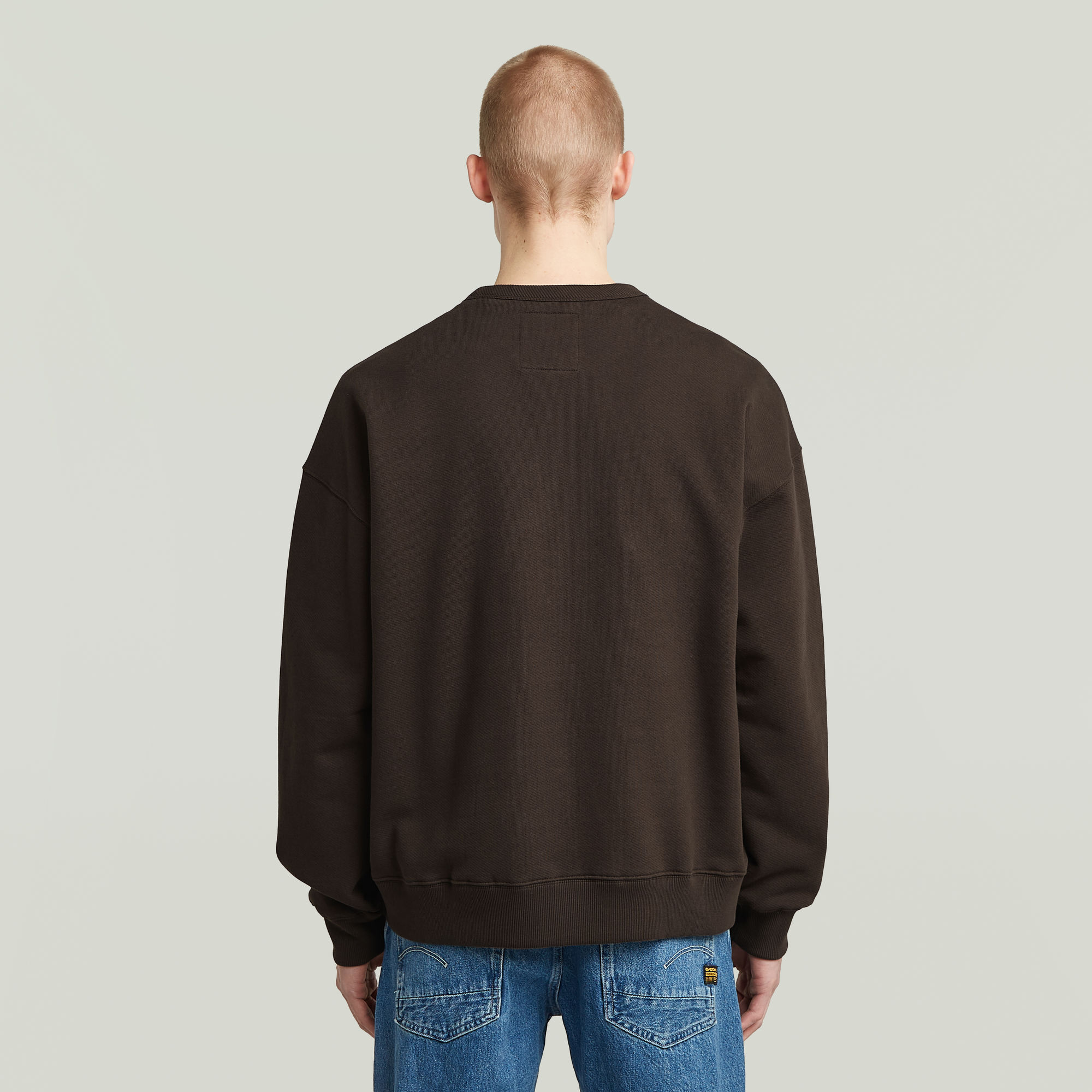 G-Star RAW Essential Loose Sweater Bruin Heren