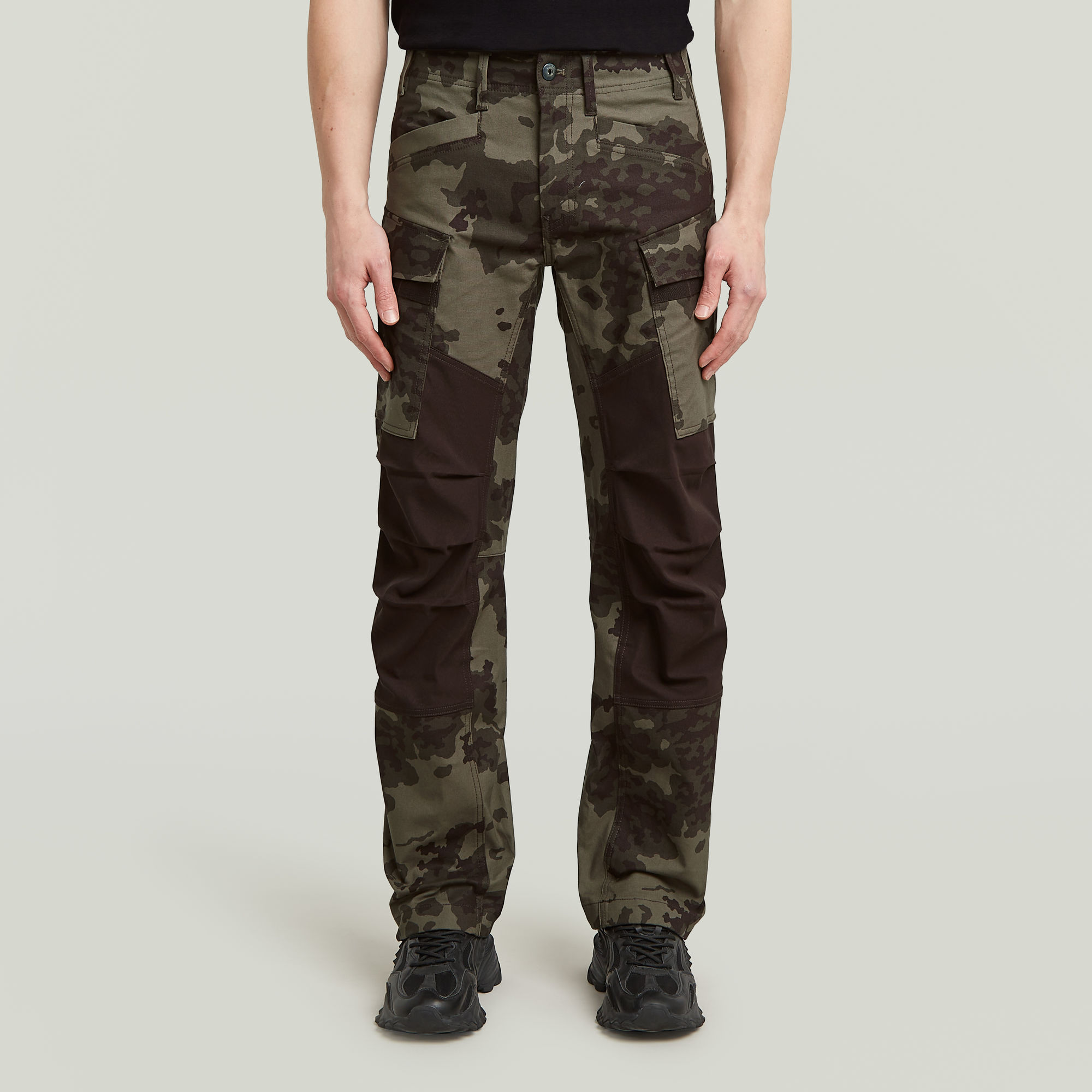 

3D Regular Straight Cargo Pants - Multi color - Men
