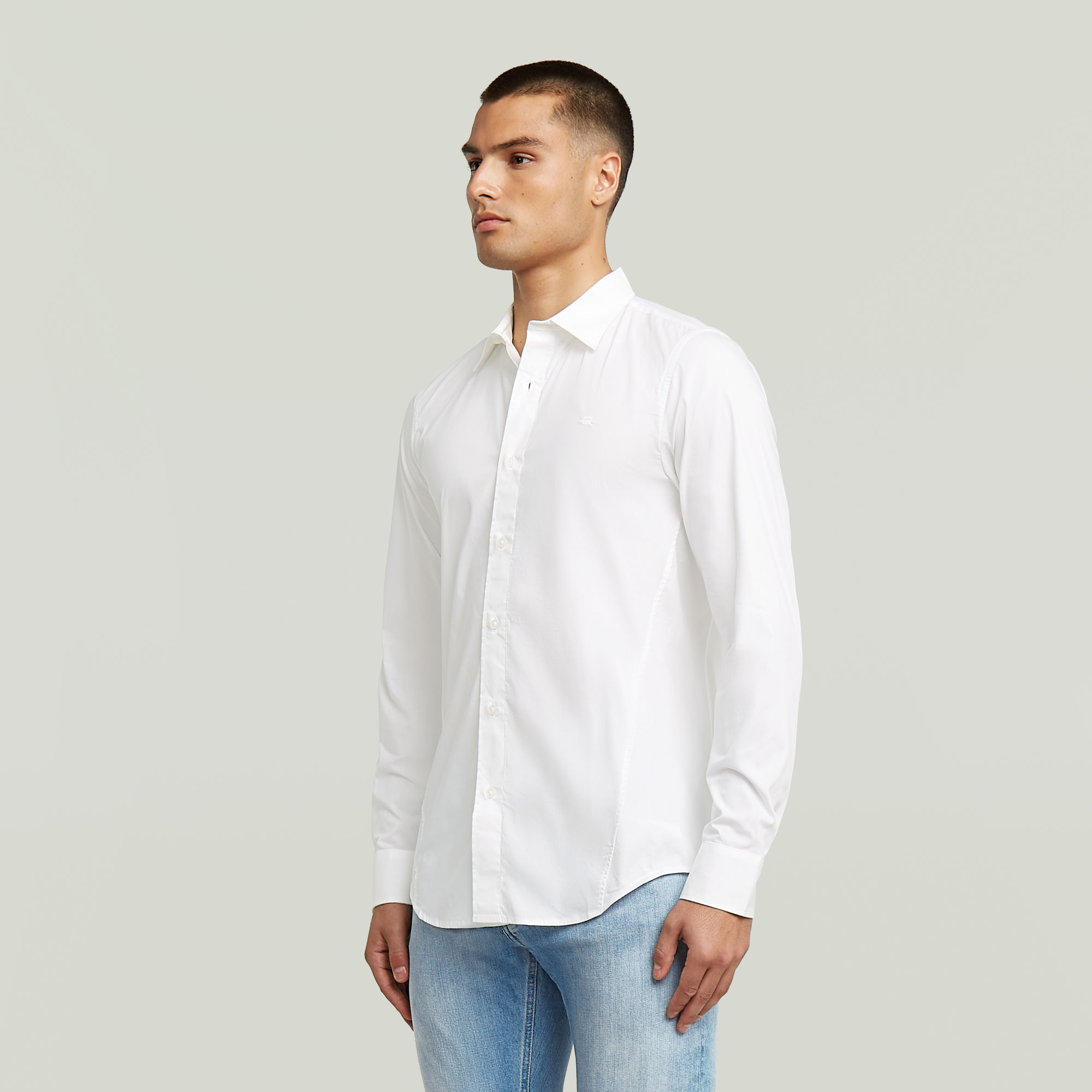 G-Star RAW Uniform Slim Shirt Wit Heren