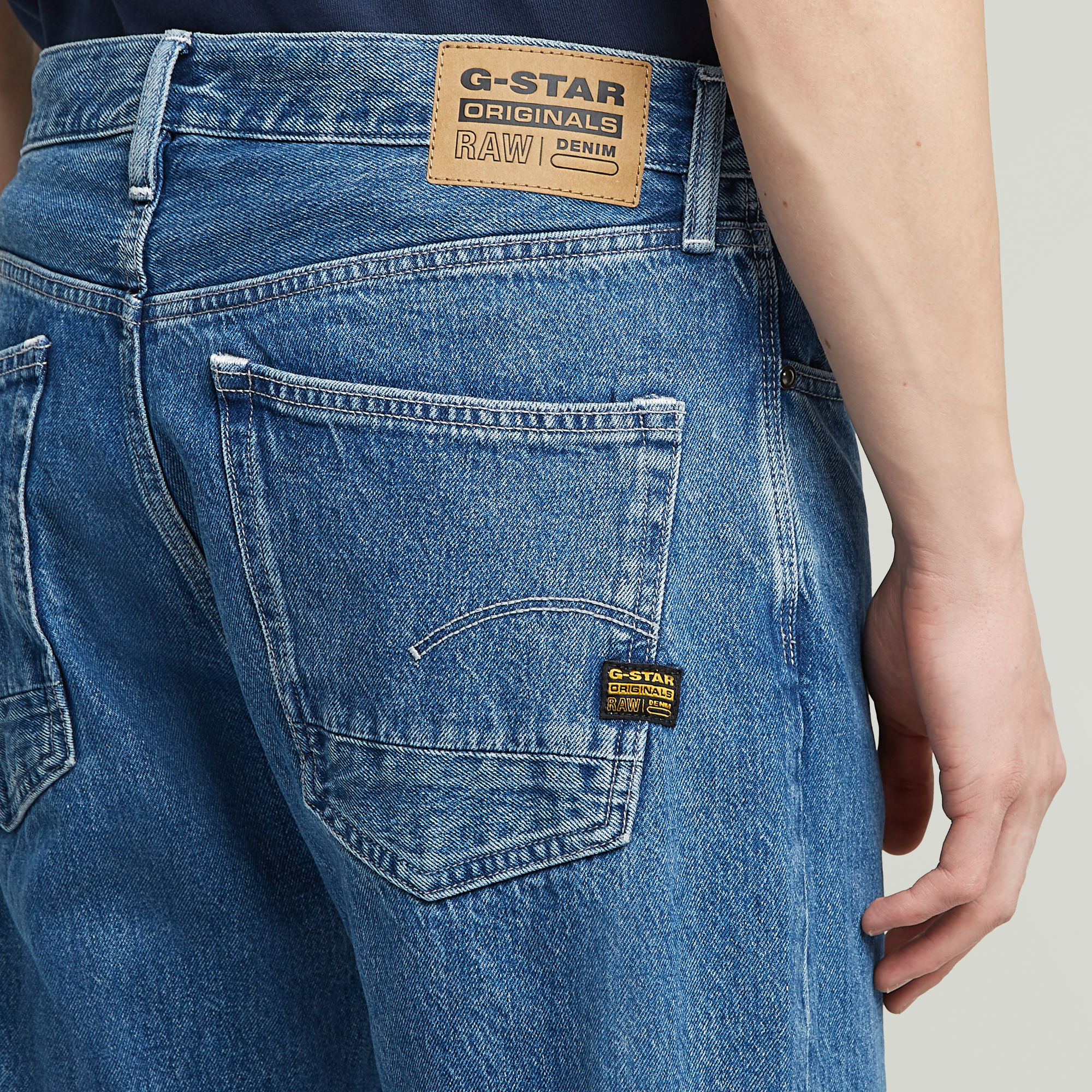 G-Star RAW Dakota Regular Straight Jeans Midden blauw Heren