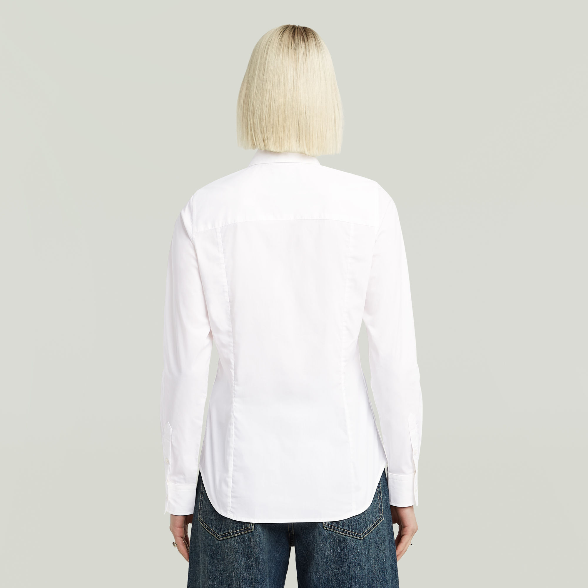G-Star RAW Slim Poplin Longsleeve Overhemd Wit Dames