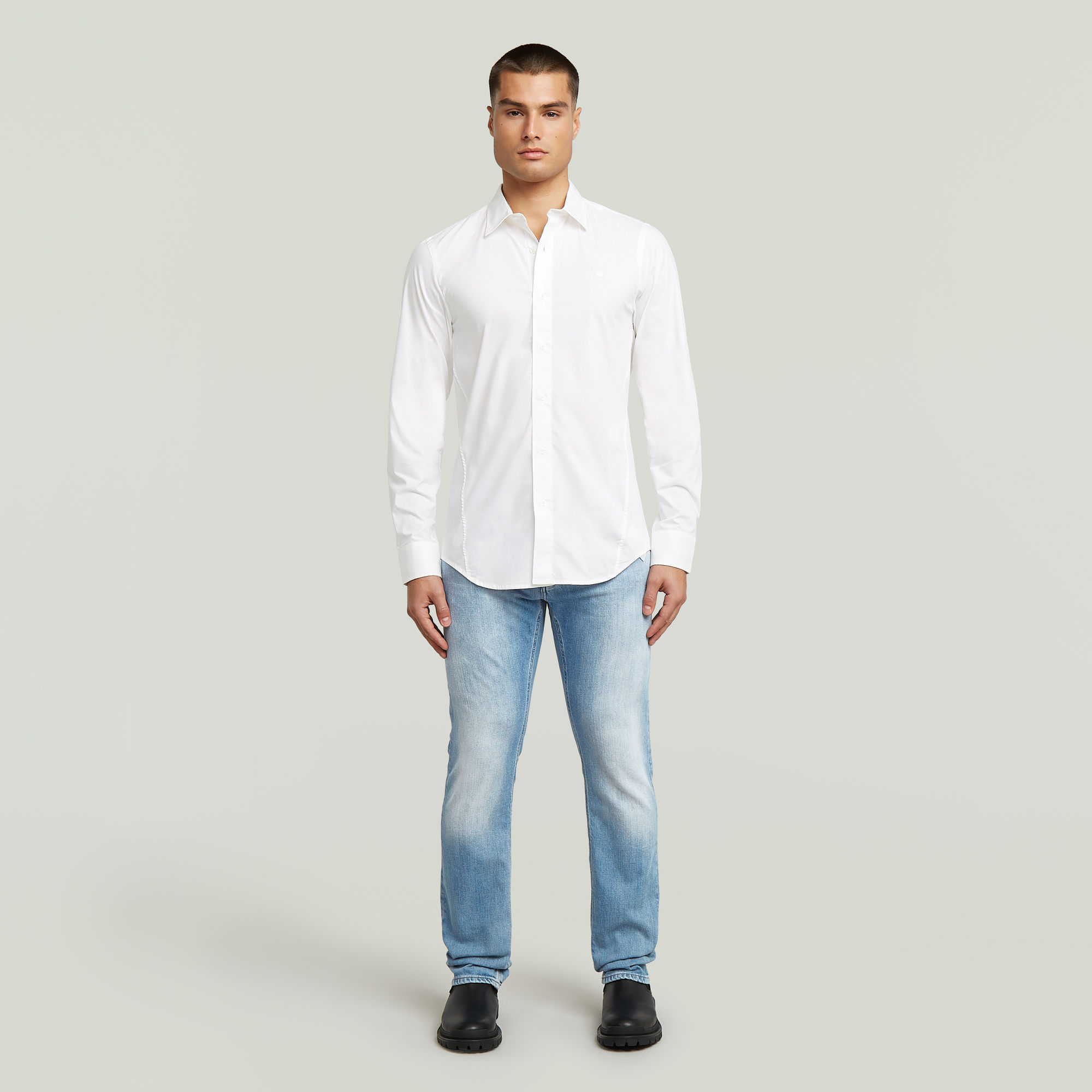 G-Star RAW Uniform Slim Shirt Wit Heren