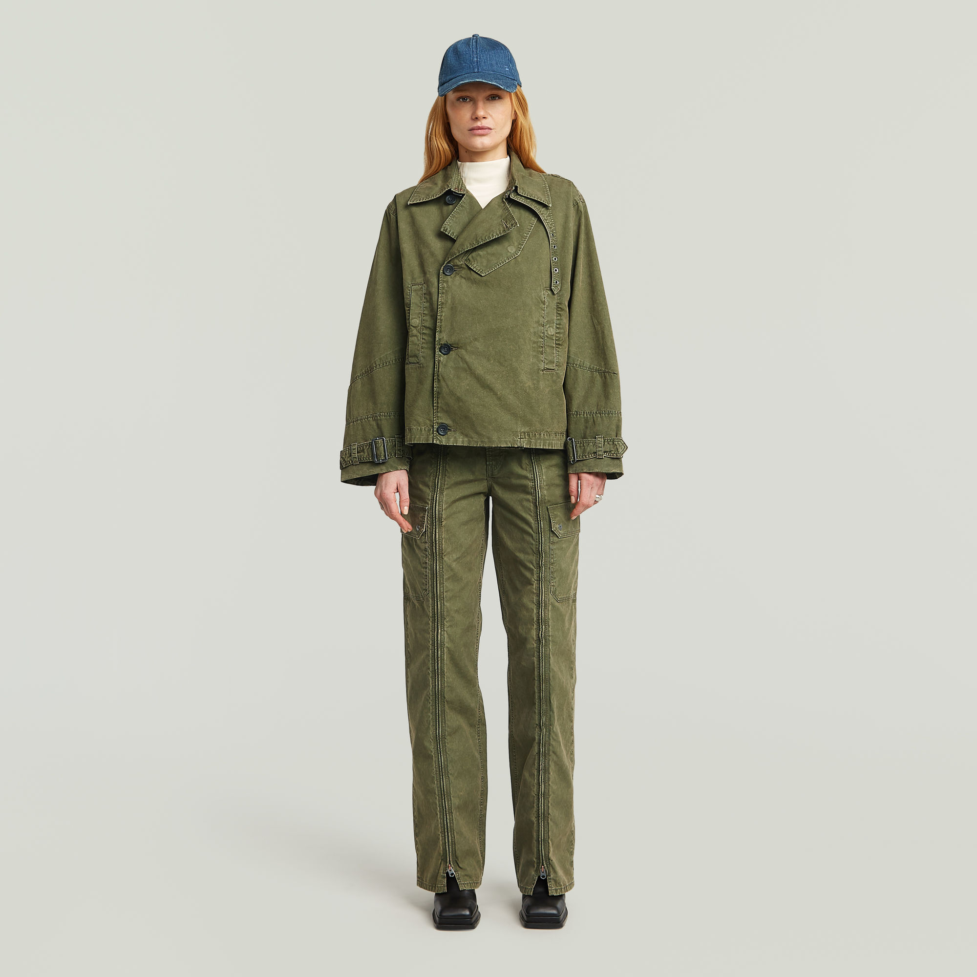 Thumbnail - Hose Zip Judee - Grün - Damen