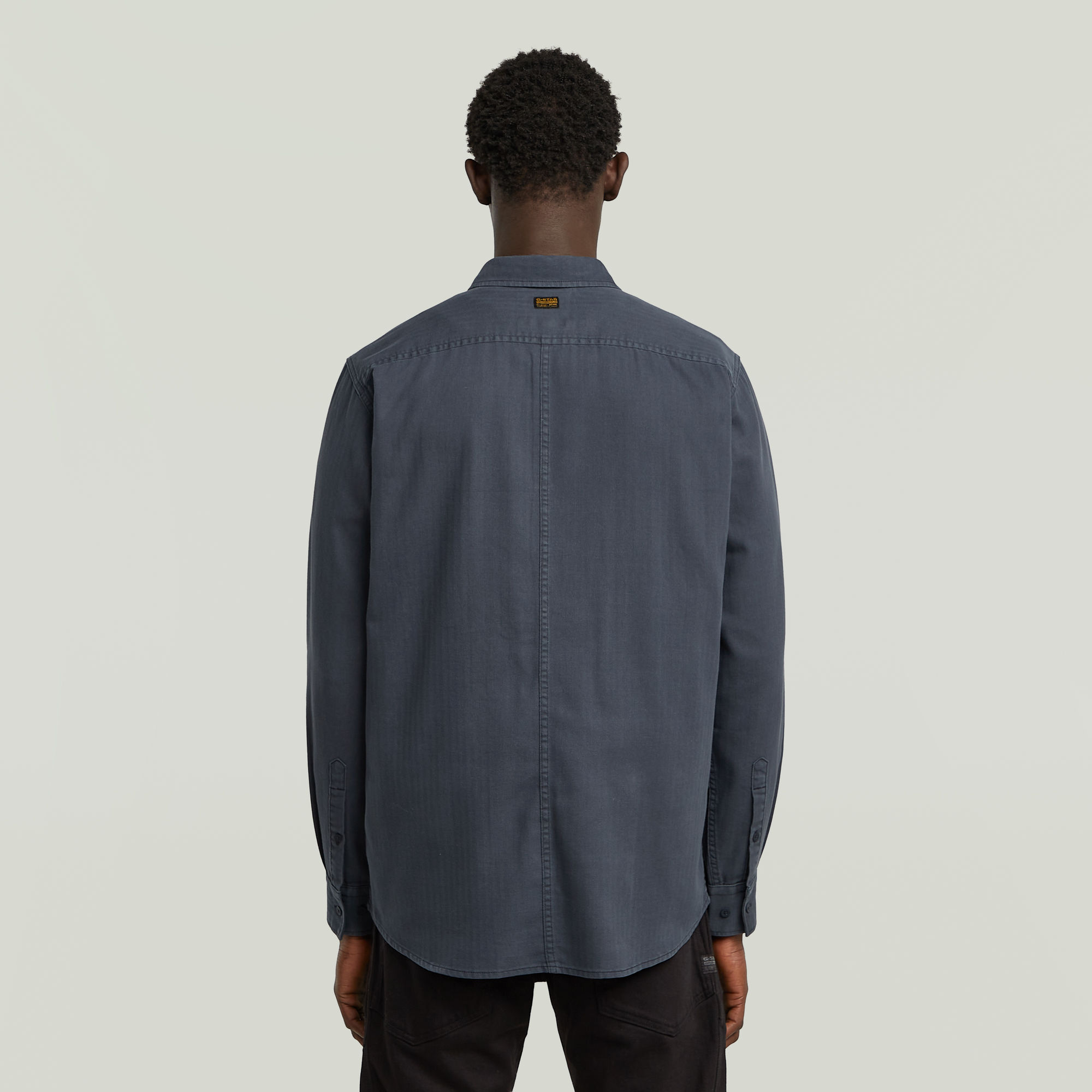 G-Star RAW Panelled Pocket Regular Overhemd Donkerblauw Heren