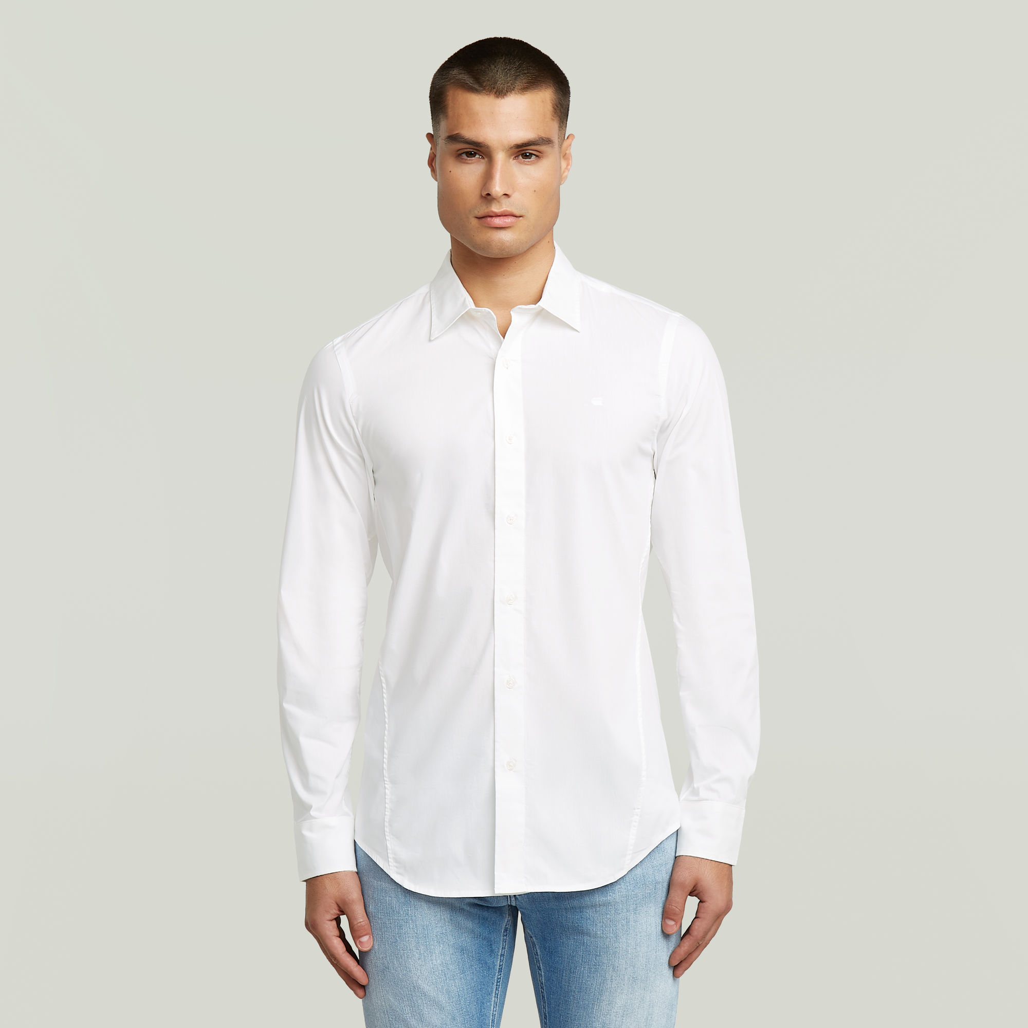 

Uniform Slim Shirt - White - Men