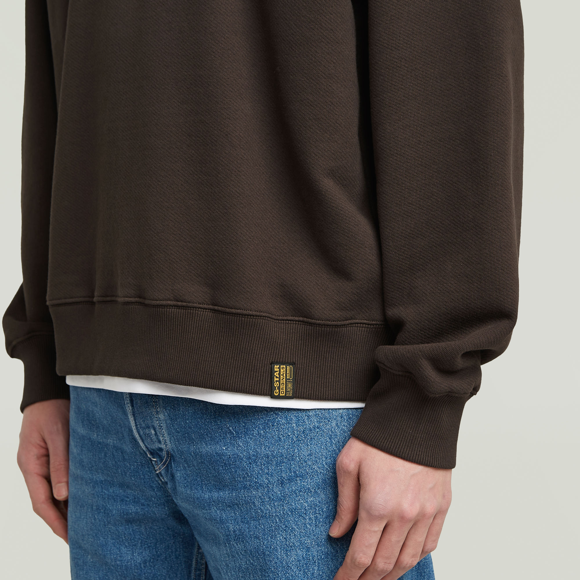 G-Star RAW Essential Loose Sweater Bruin Heren