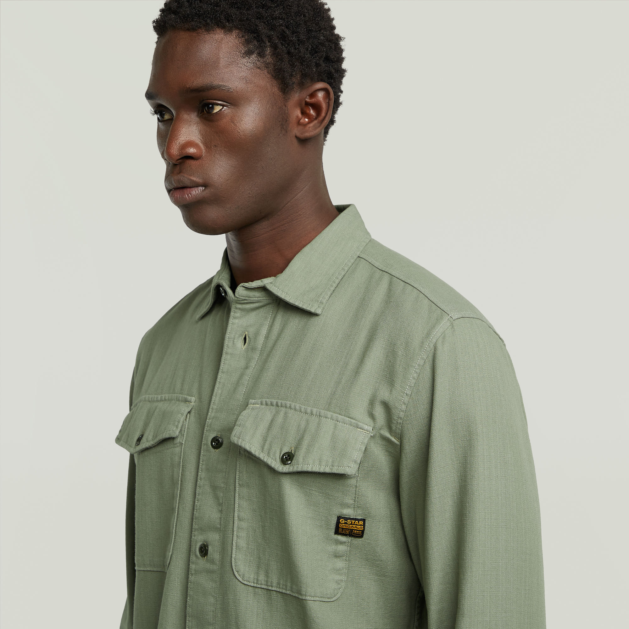 G-Star RAW Marine Slim Overhemd Groen Heren