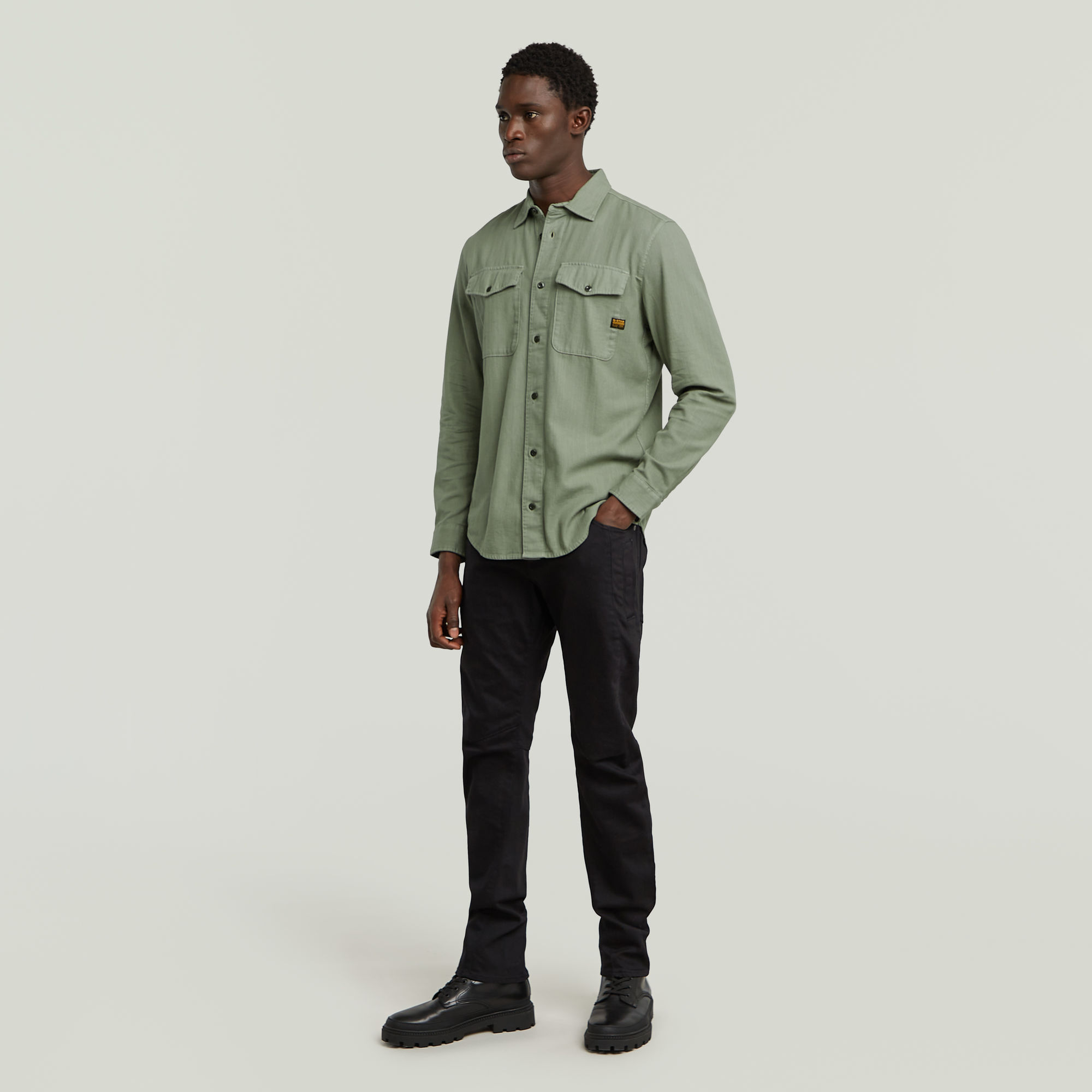 G-Star RAW Marine Slim Overhemd Groen Heren