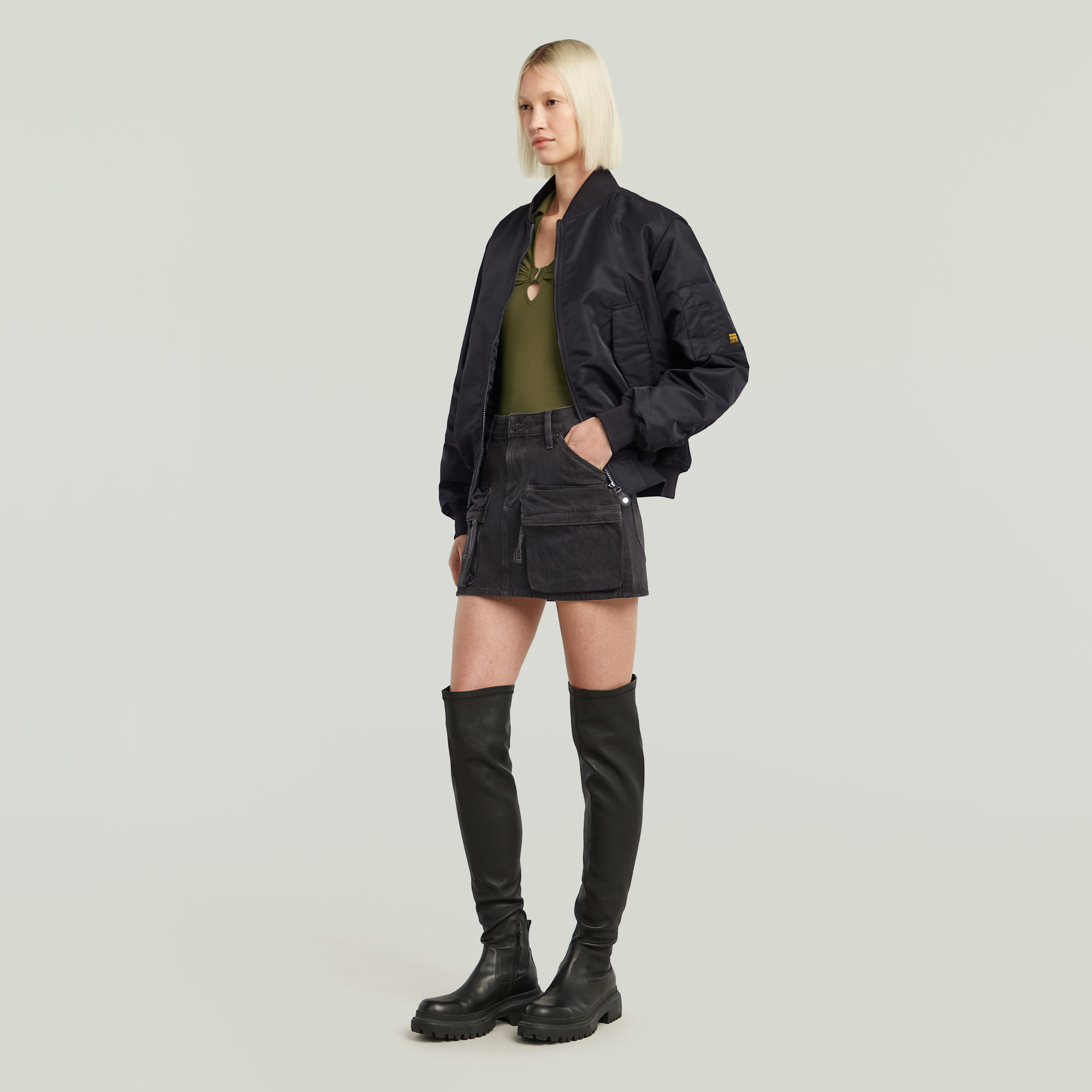 G-Star RAW Mini Cargorok Zwart Dames
