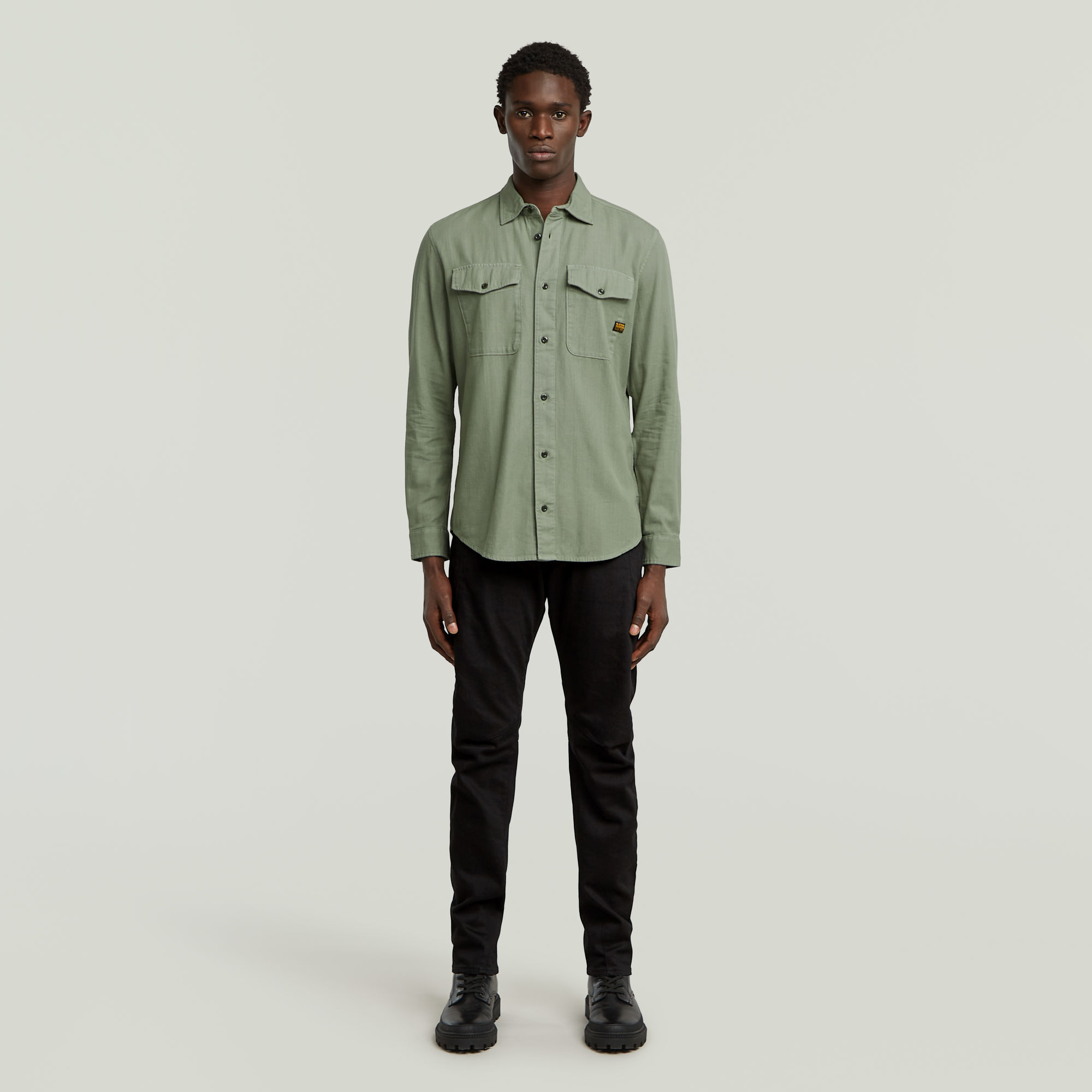 G-Star RAW Marine Slim Overhemd Groen Heren