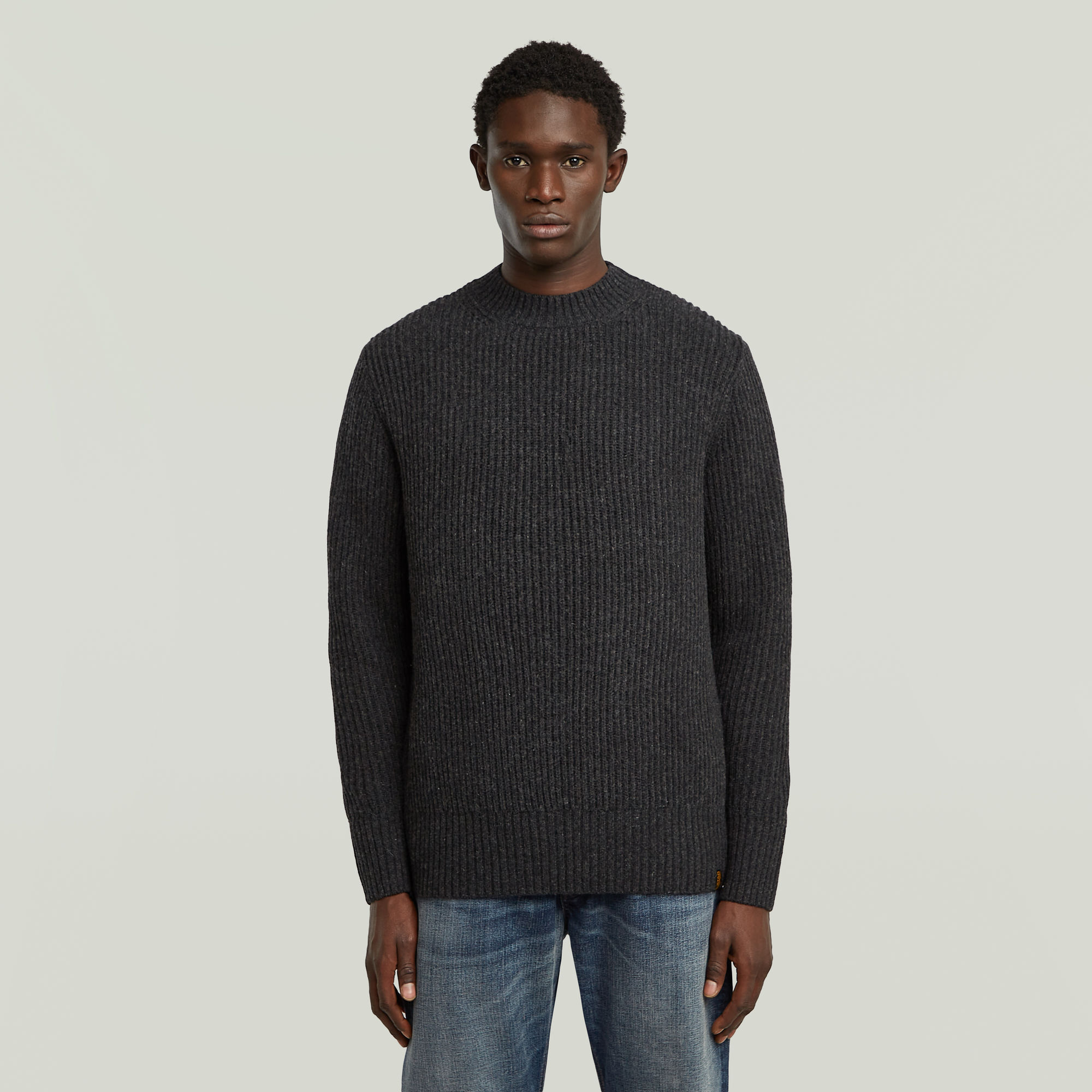 

Essential Ribbed Gebreide Trui - Meerkleurig - Heren