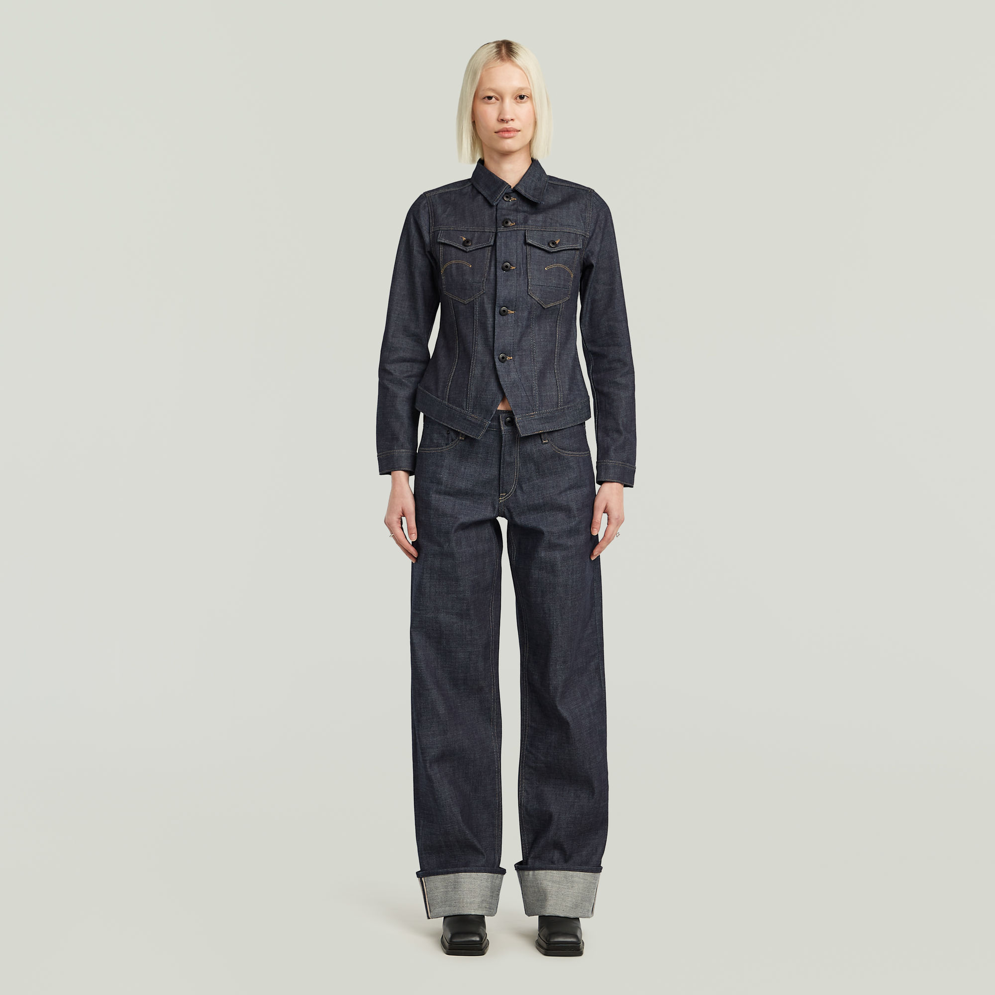 G-Star RAW Judee Selvedge Jeans Donkerblauw Dames