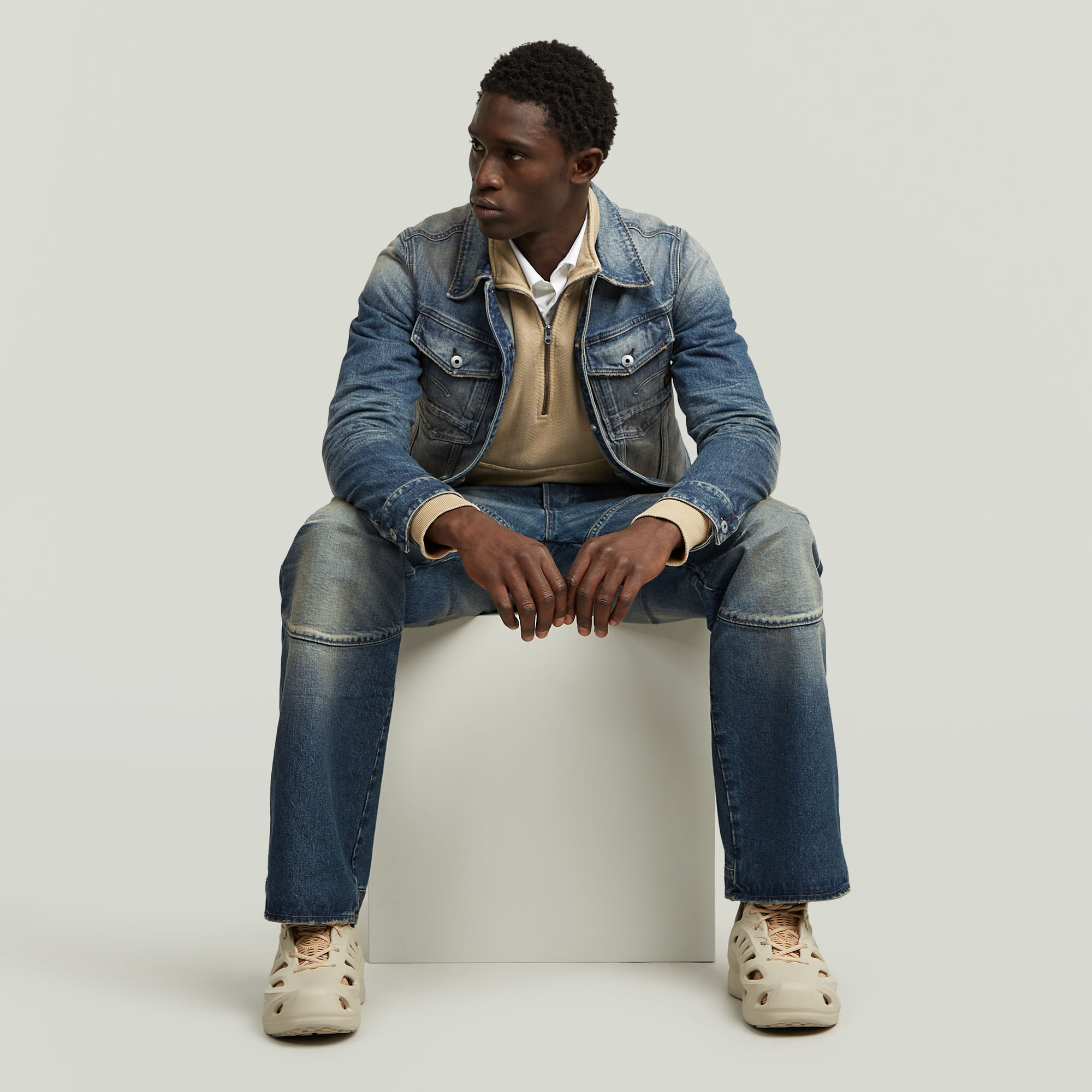 G-Star RAW Essential Arc 3D Unisex Jack Midden blauw Heren