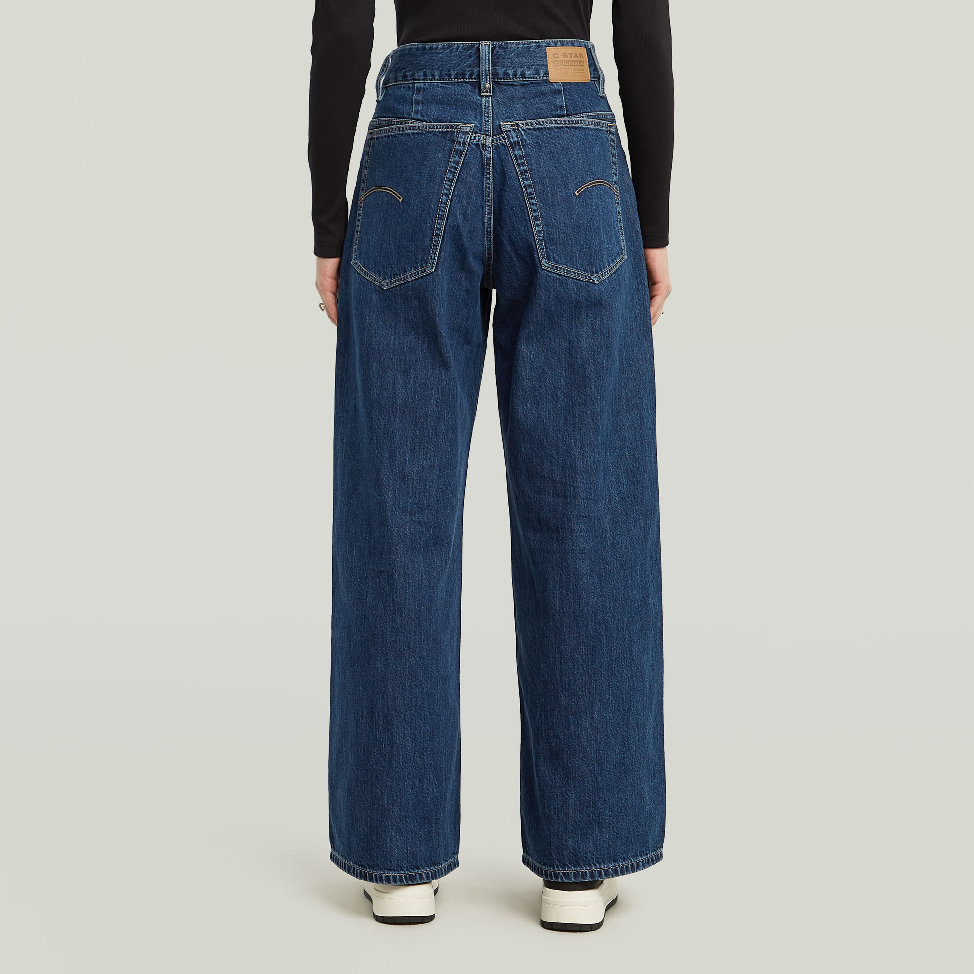 G-Star RAW Skater High Loose Jeans Donkerblauw Dames