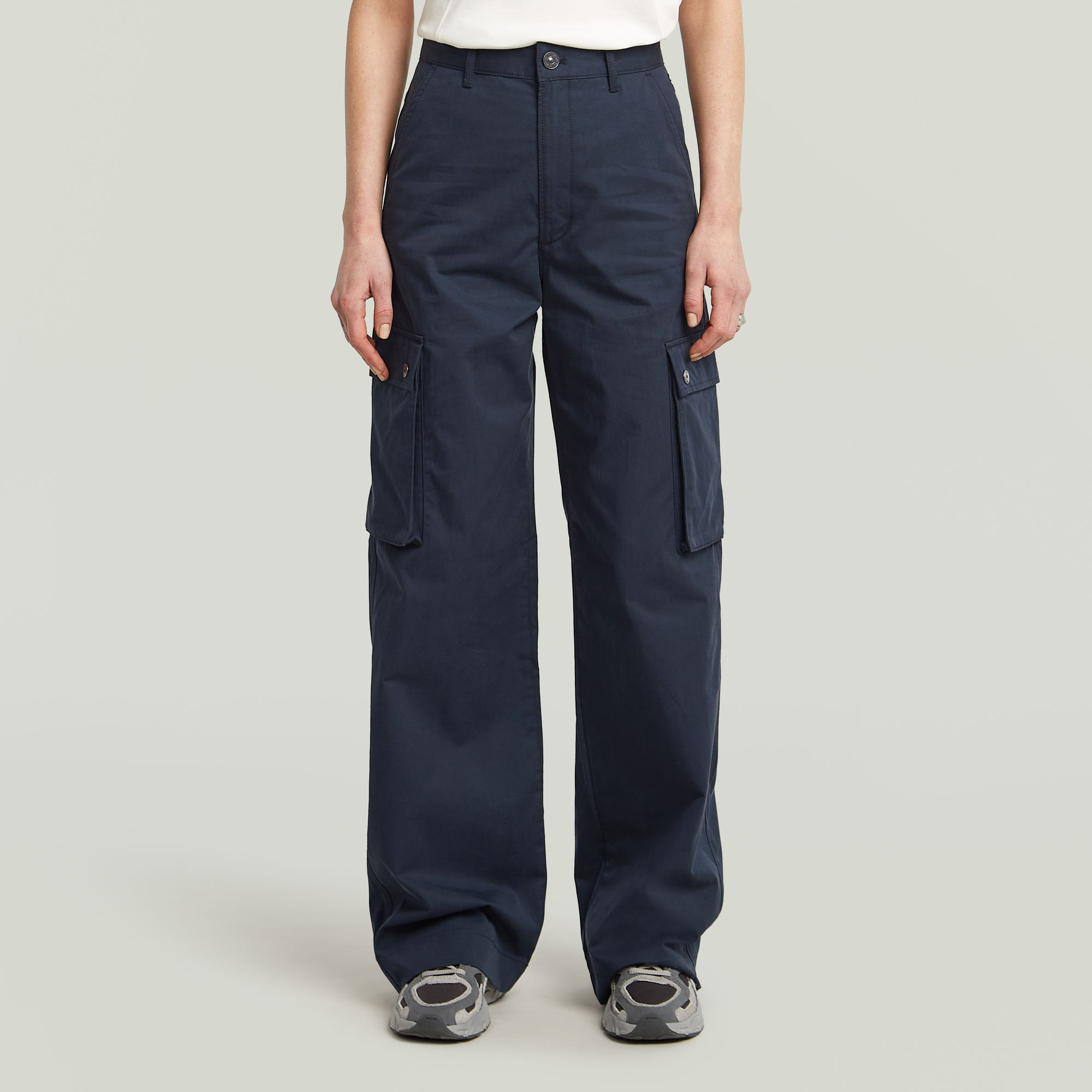 G-Star RAW High Waist Cargobroek - Donkerblauw - Dames