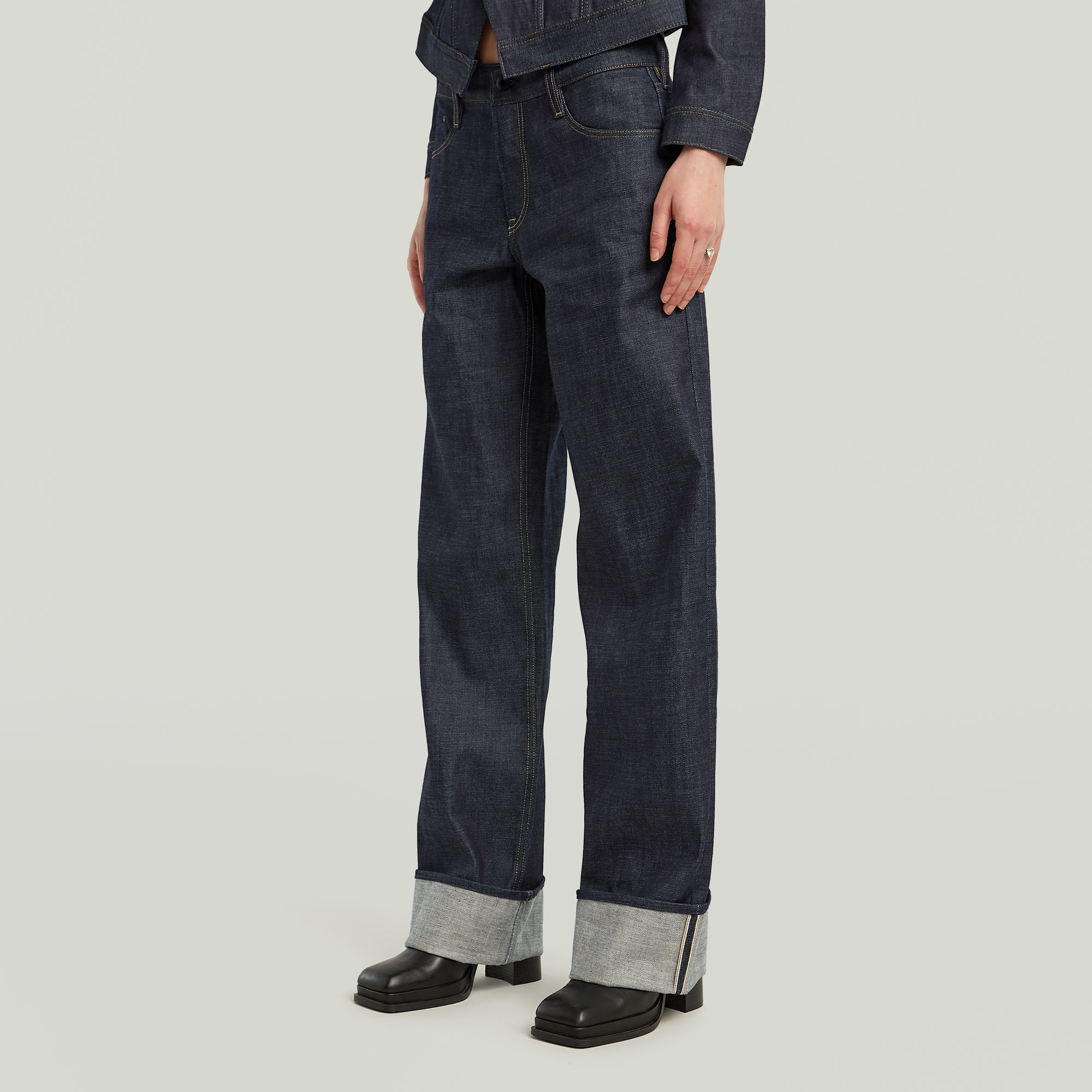 G-Star RAW Judee Selvedge Jeans Donkerblauw Dames