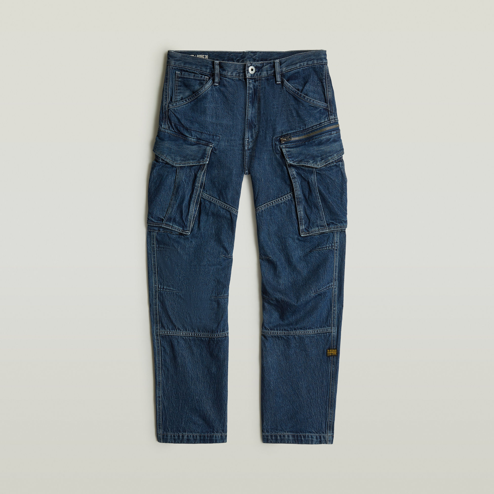 Thumbnail - Rovic Loose Denim Jeans - Dunkelblau - Herren