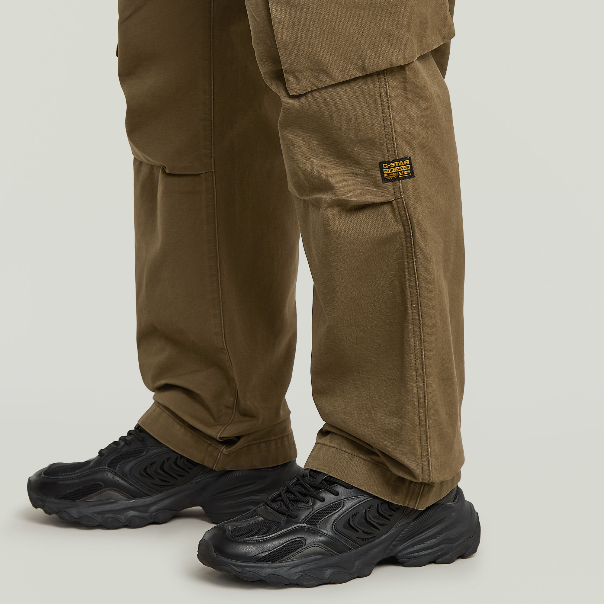 G-Star RAW R-3N Regular Straight Cargobroek Bruin Heren