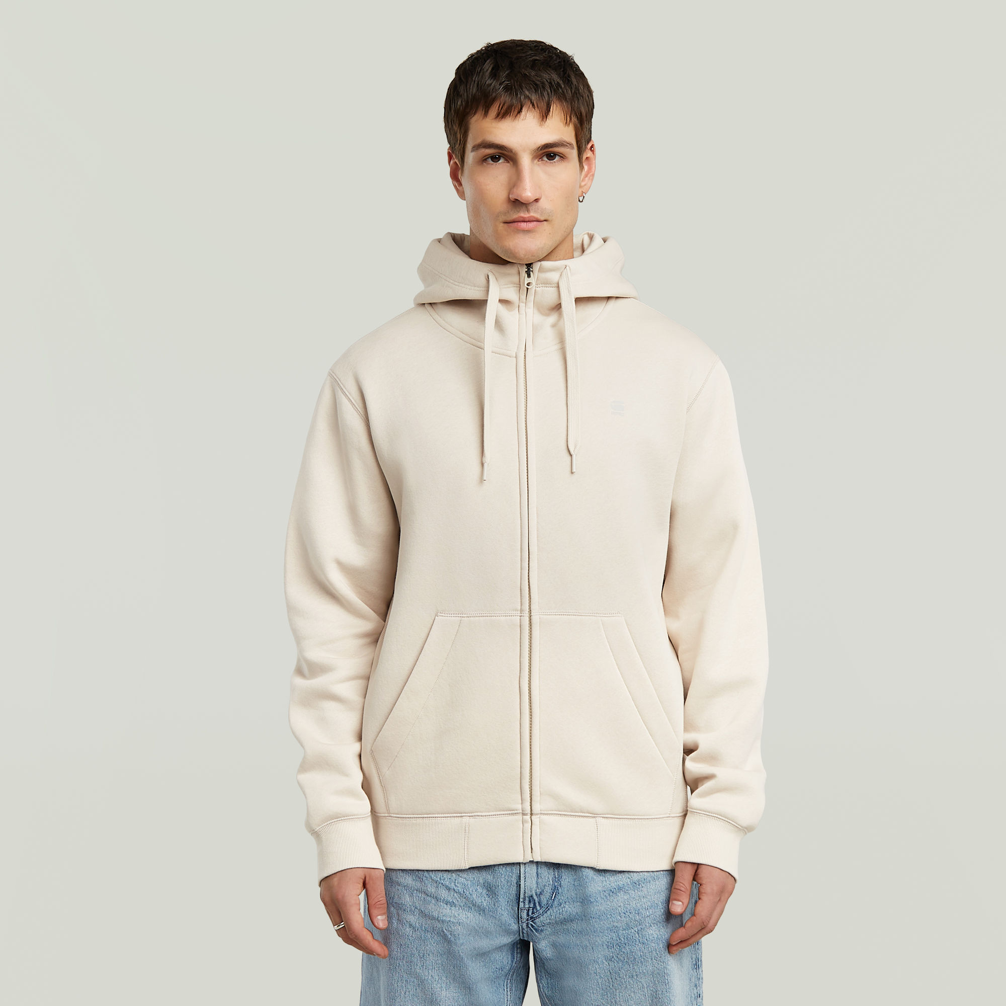 Thumbnail - Premium Core Hooded Sweatshirt - Weiß - Herren