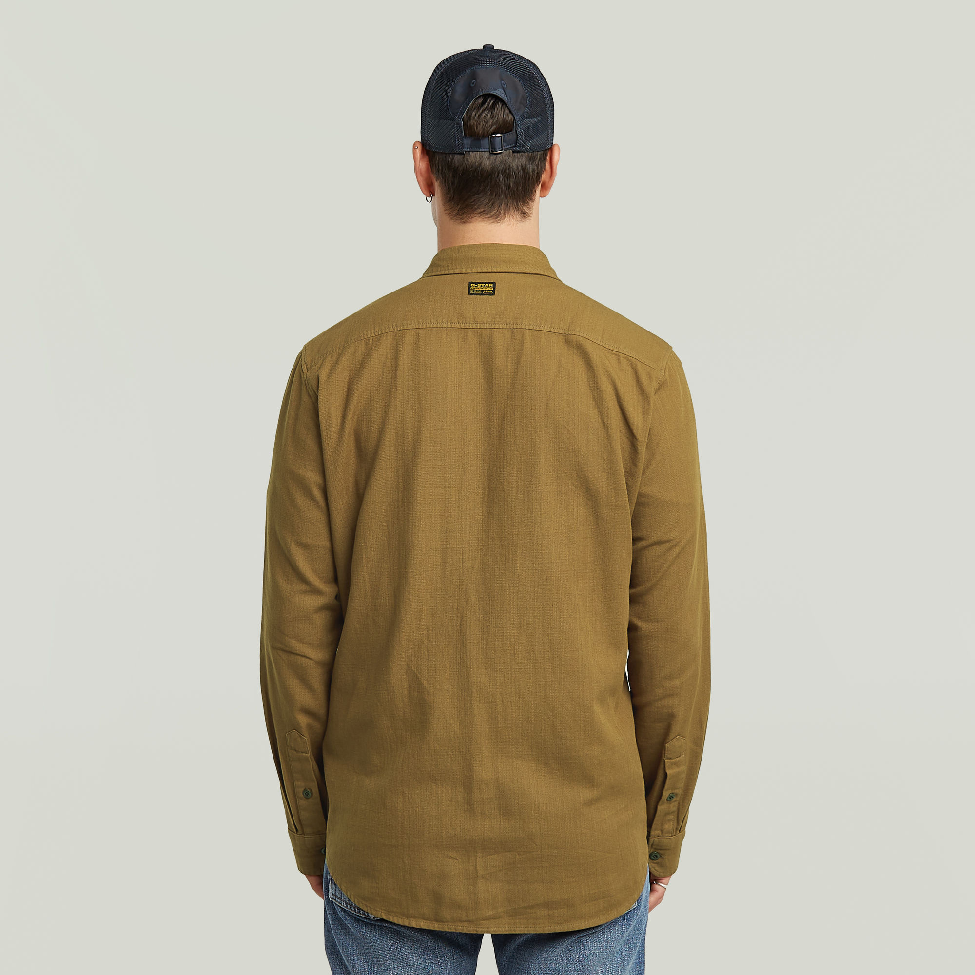 G-Star RAW Marine Slim Overhemd Bruin Heren
