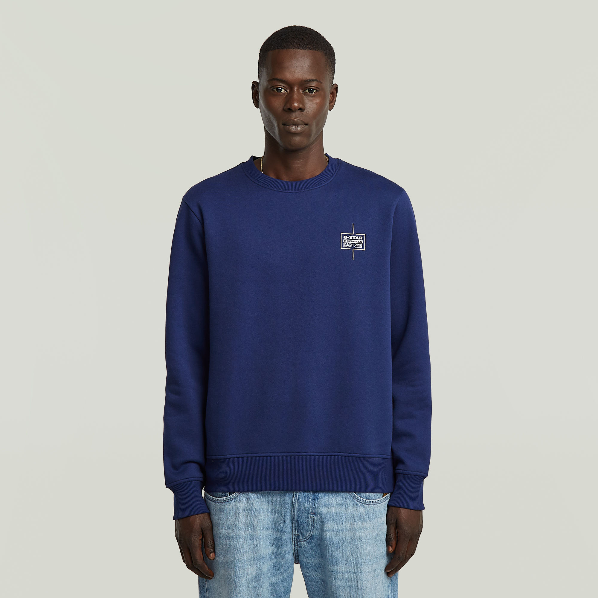 

Logo Sweater - Midden blauw - Heren