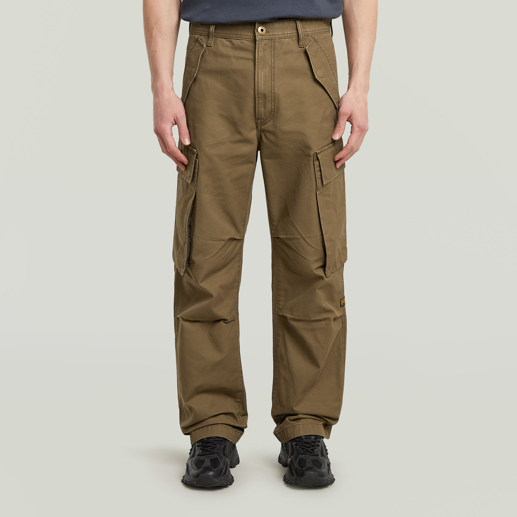 G-Star RAW R-3N Regular Straight Cargobroek Bruin Heren