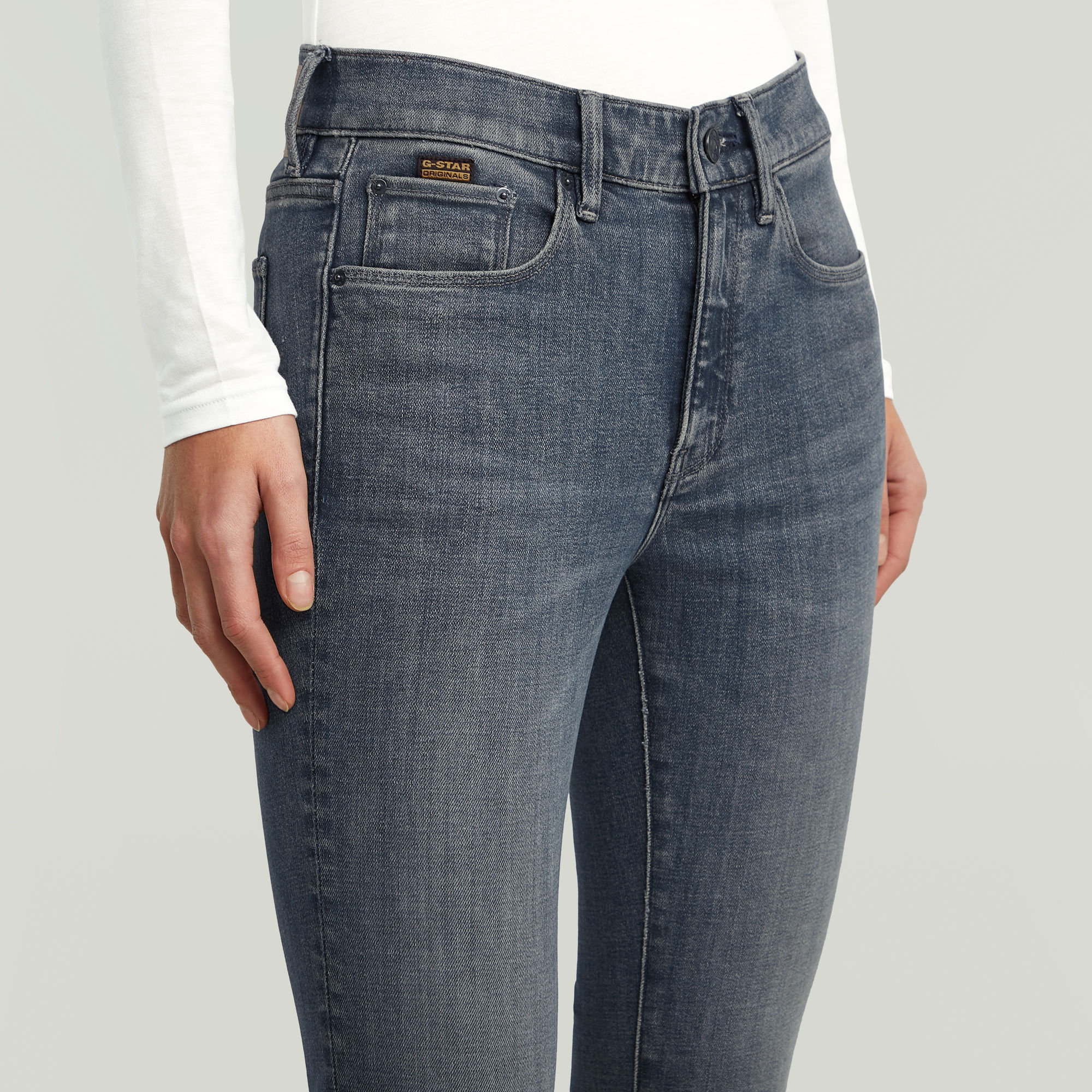 G-Star RAW 3301 Flare Jeans Donkerblauw Dames