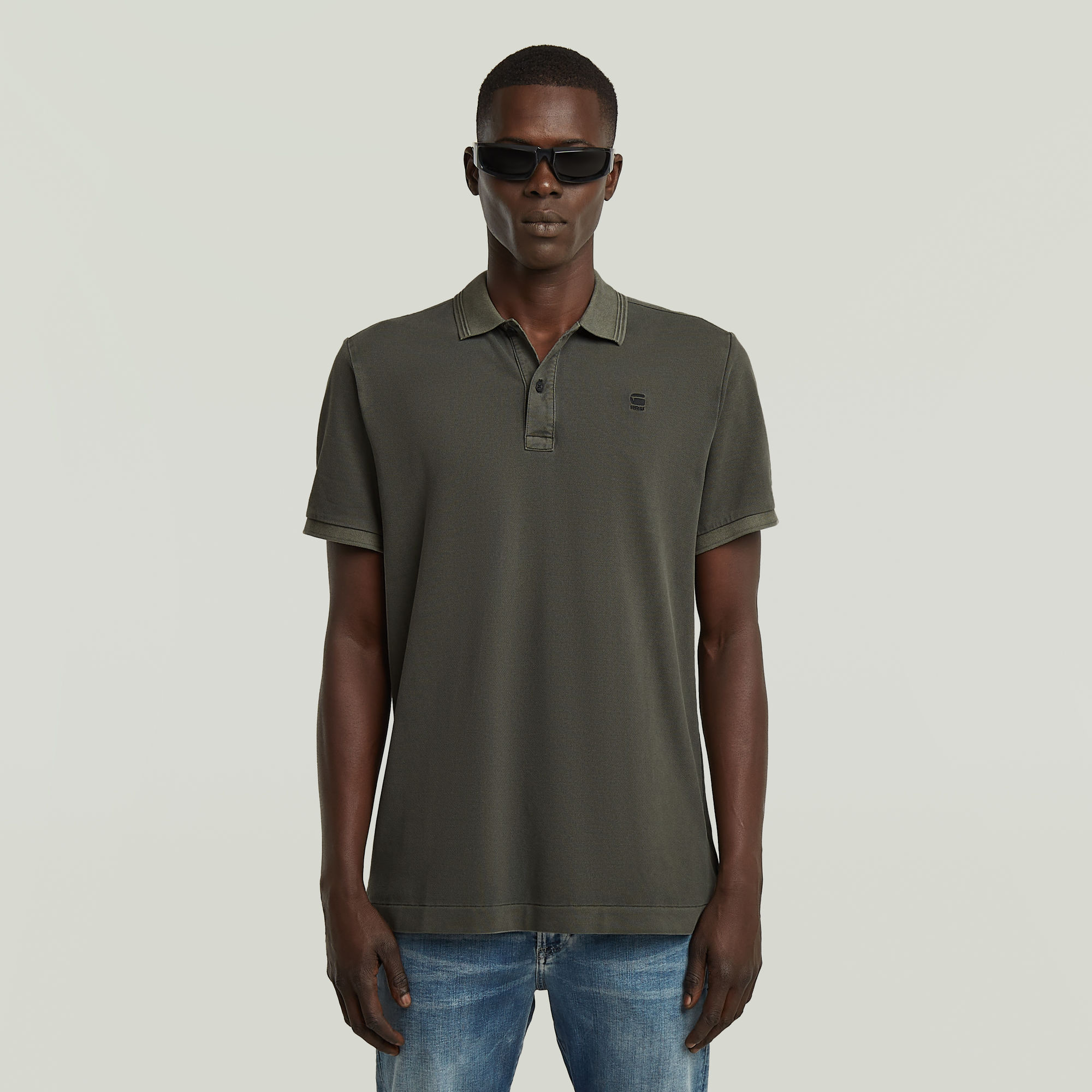 

Dunda Overdyed Slim Polo - Grey - Men