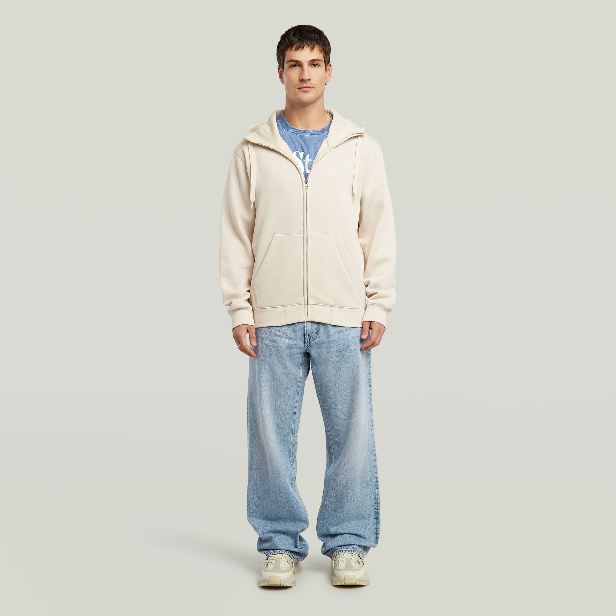 Thumbnail - Premium Core Hooded Sweatshirt - Weiß - Herren