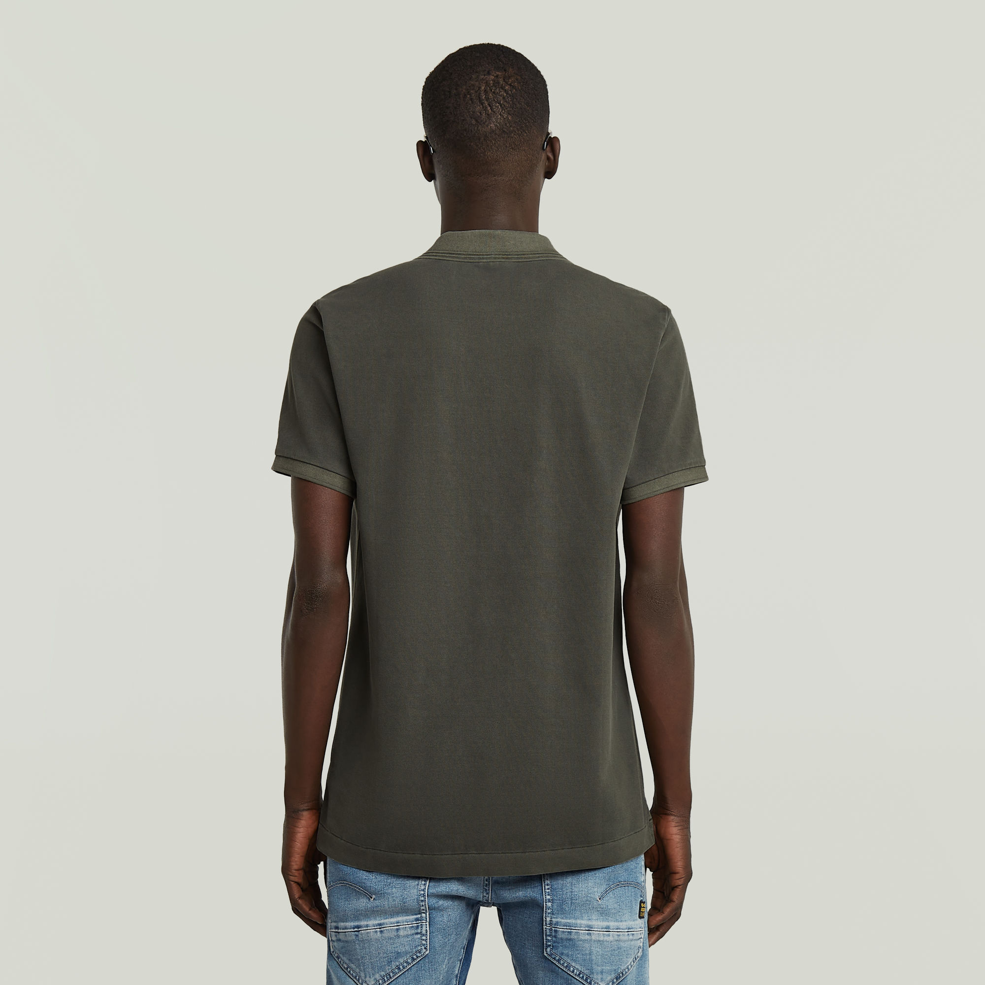 G-Star RAW Dunda Overdyed Slim Polo Grijs Heren