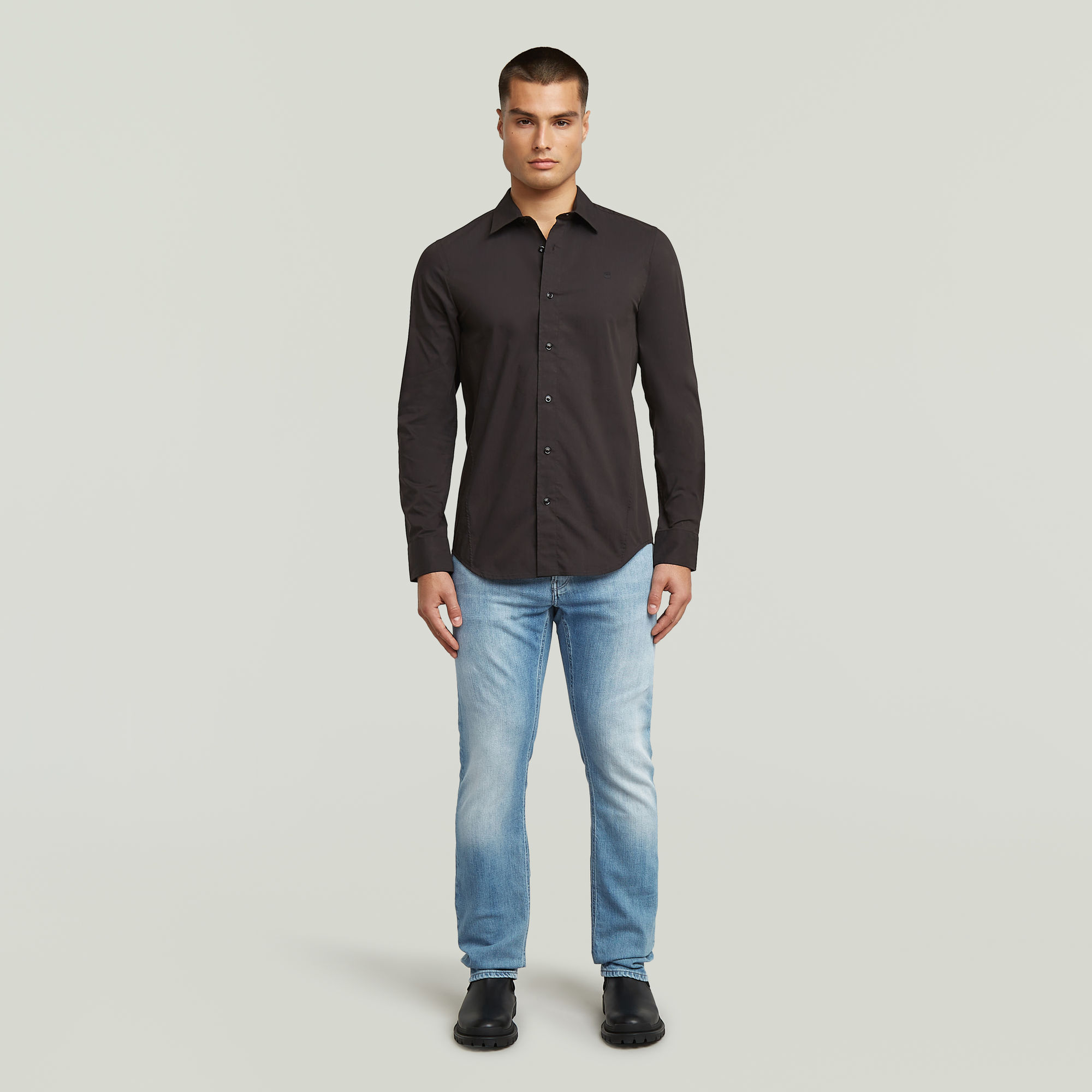G-Star RAW Uniform Slim Shirt Zwart Heren