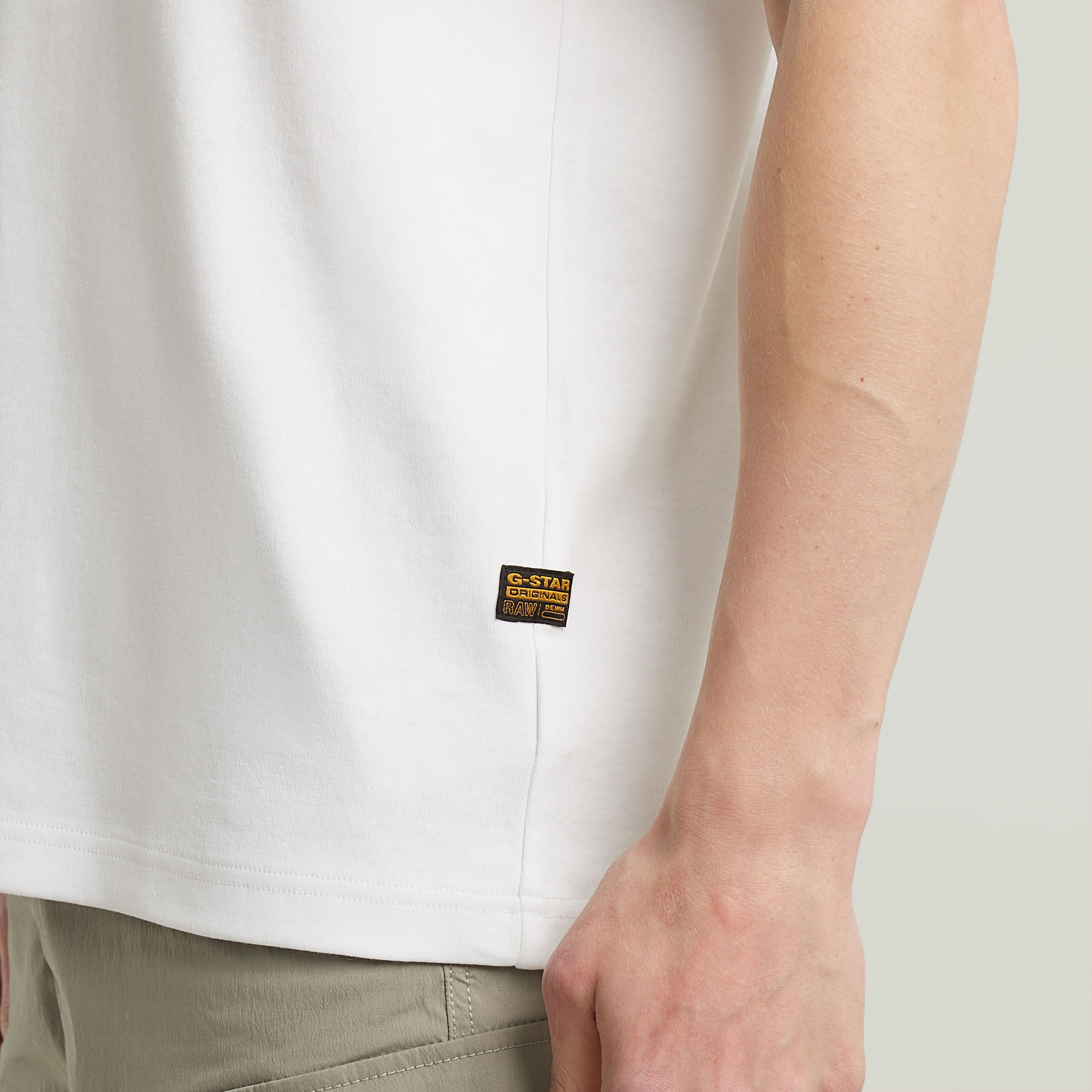 G-Star RAW Chest Logo T-shirt Wit Heren