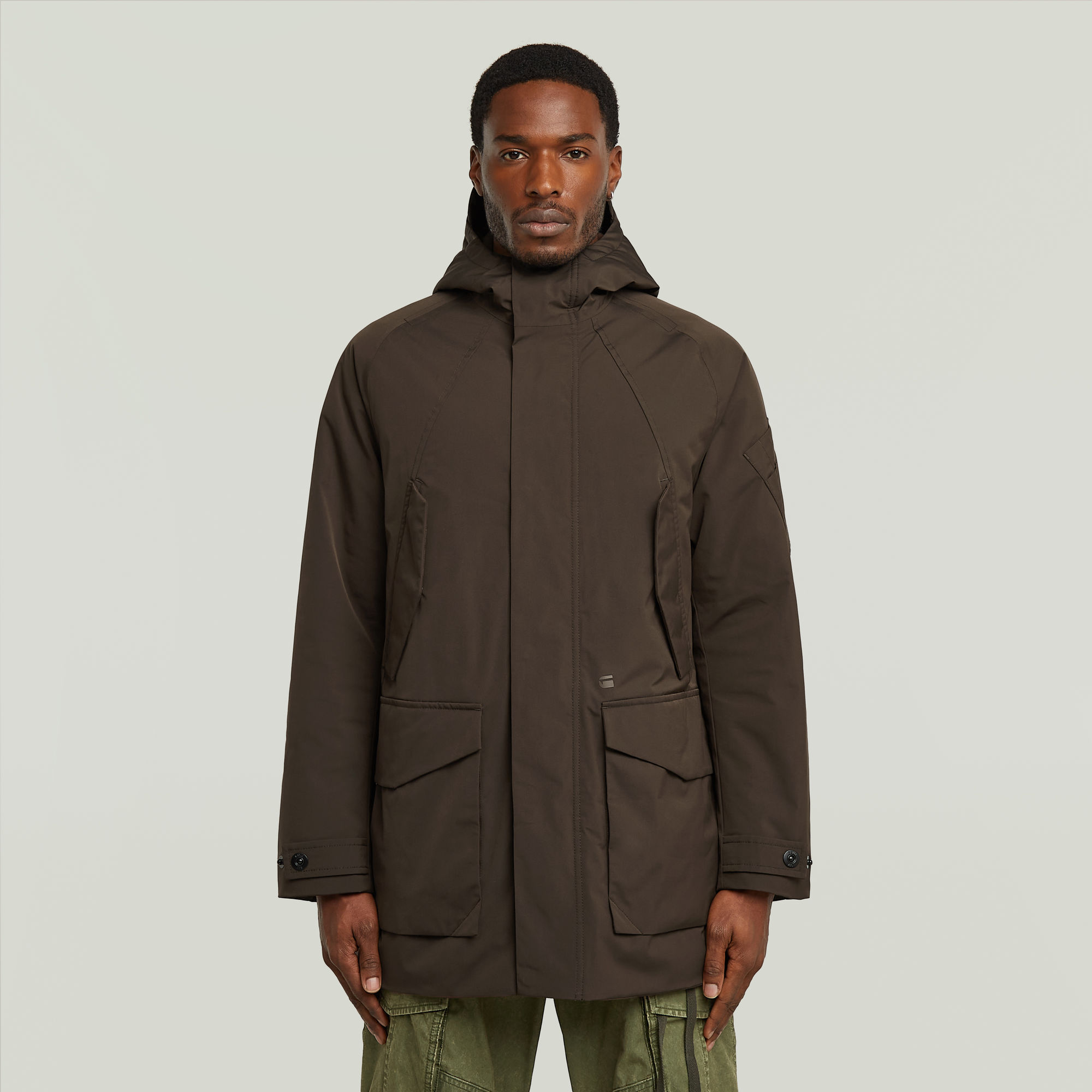 Multipocket Padded Parka - Braun - Herren