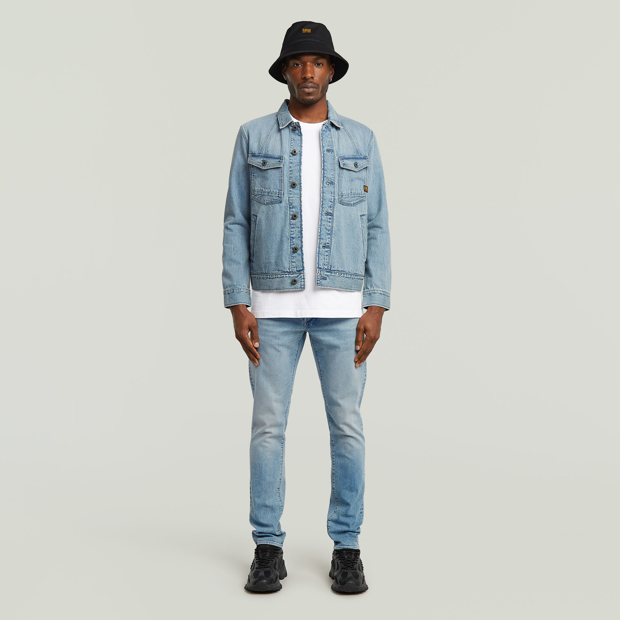 G-Star RAW Label Badge Regular T-Shirt Wit Heren